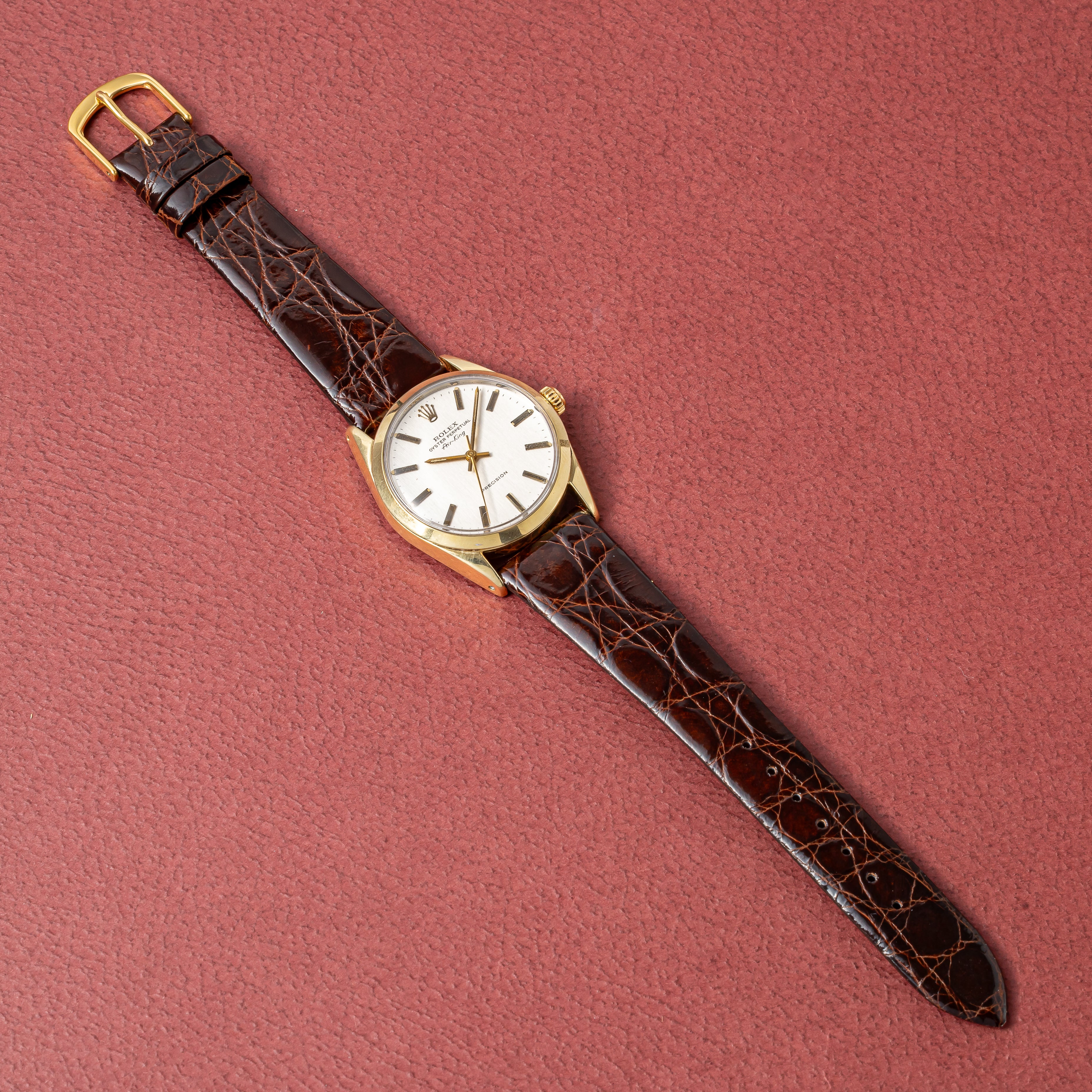 ロレックス エアキング 1972年製 Ref.5520 金張りケース