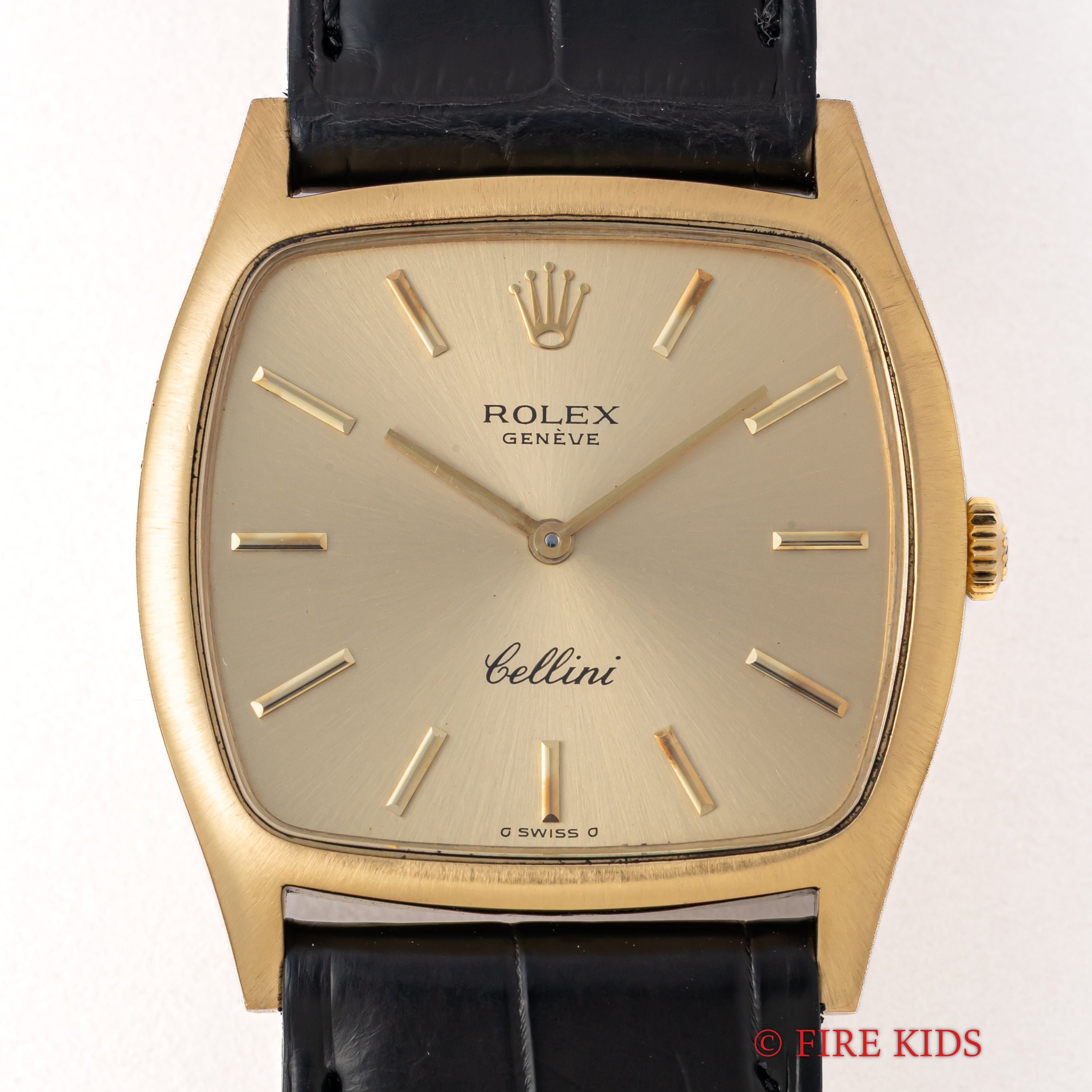 ロレックス 1975年製 チェリーニ トノー型 18金無垢イエローゴールド Cal.1601 Ref.3805 シグマダイヤル