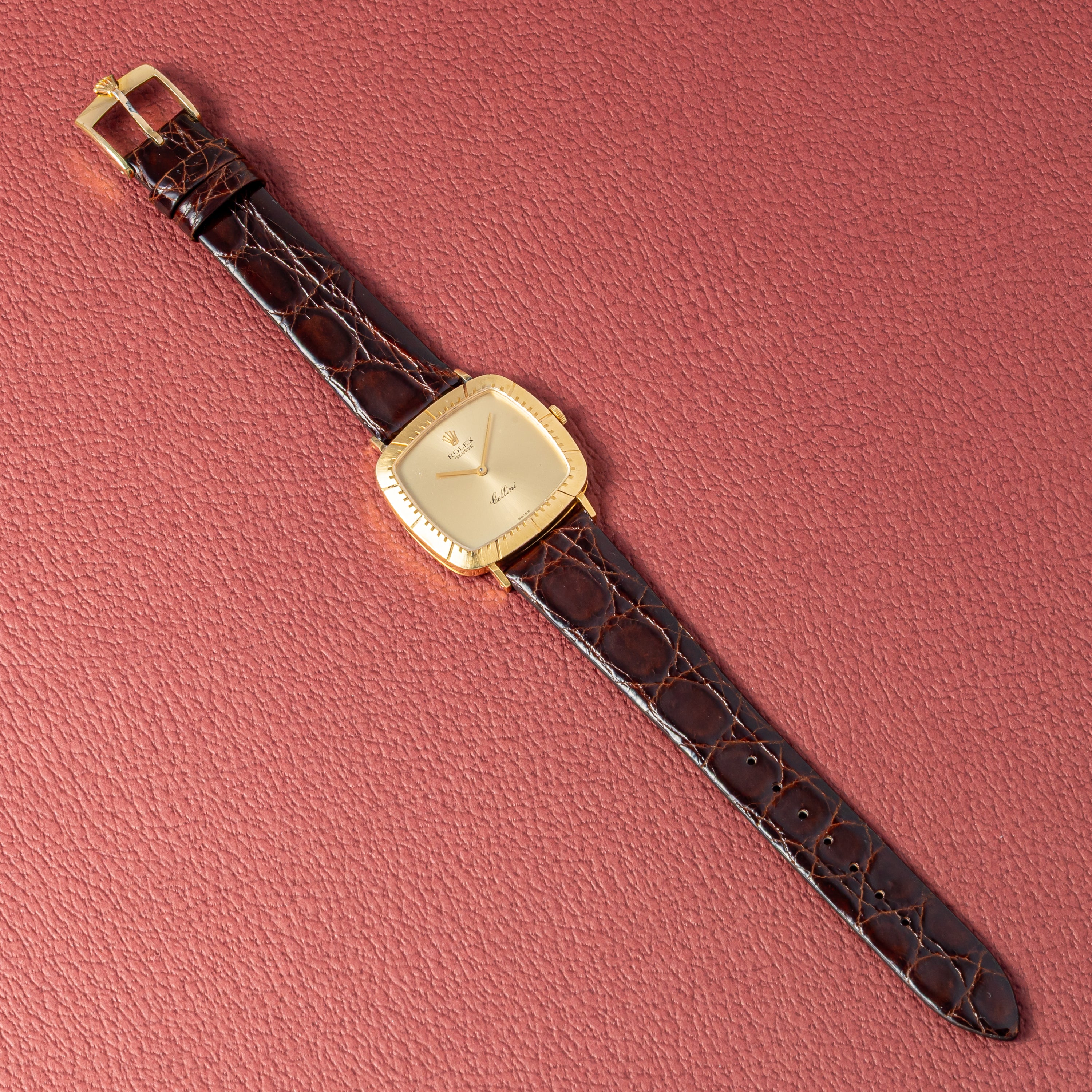 ロレックス 18金無垢チェリーニ 1976年製 Ref.4084 純正GP尾錠