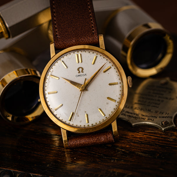 オメガ 30mmキャリバー 18金無垢 1958年製 手巻き Cal.284