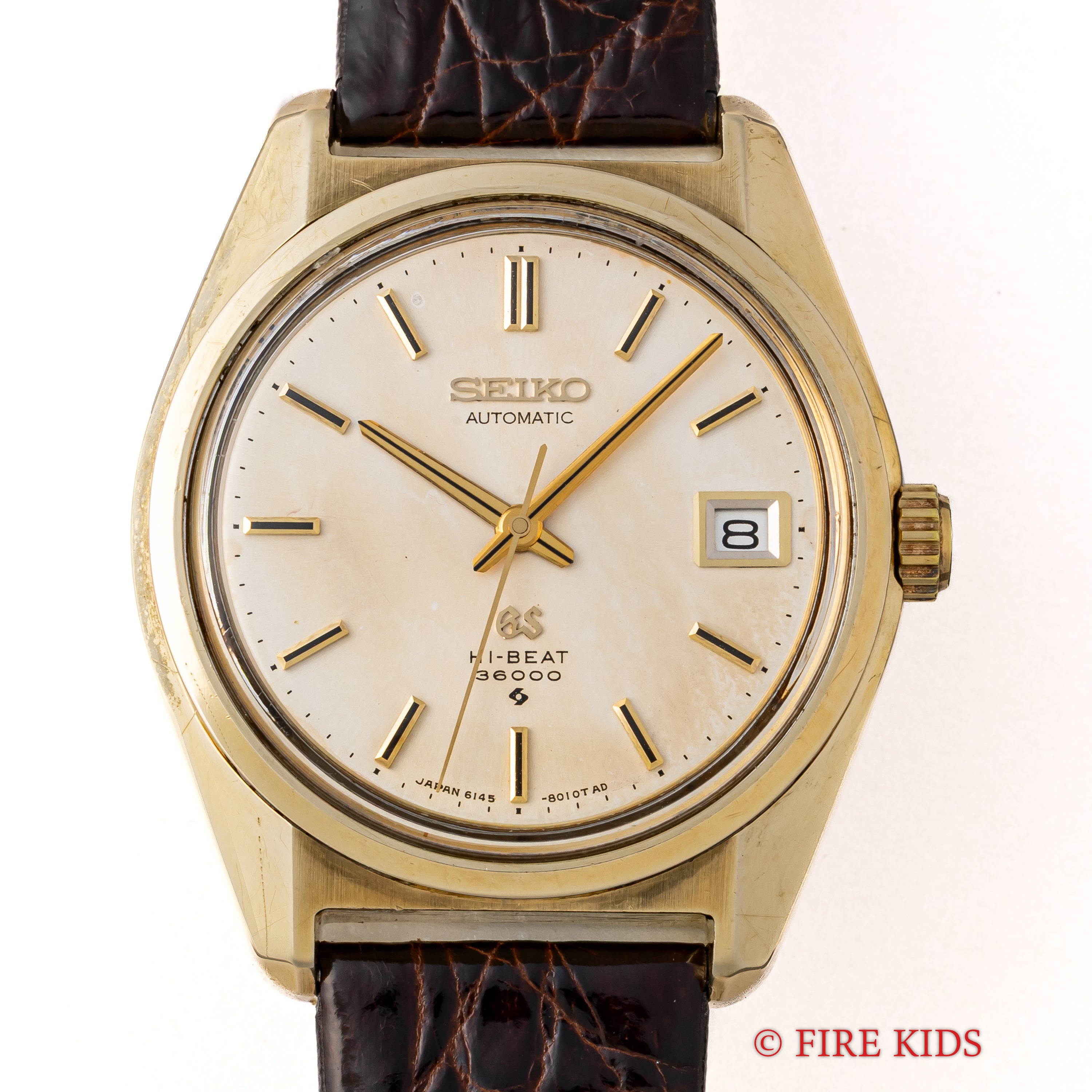 グランドセイコー 1969年製 Ref.6145-8000 CAPゴールドケース 10振動自動巻き 36000 61GS 純正尾錠