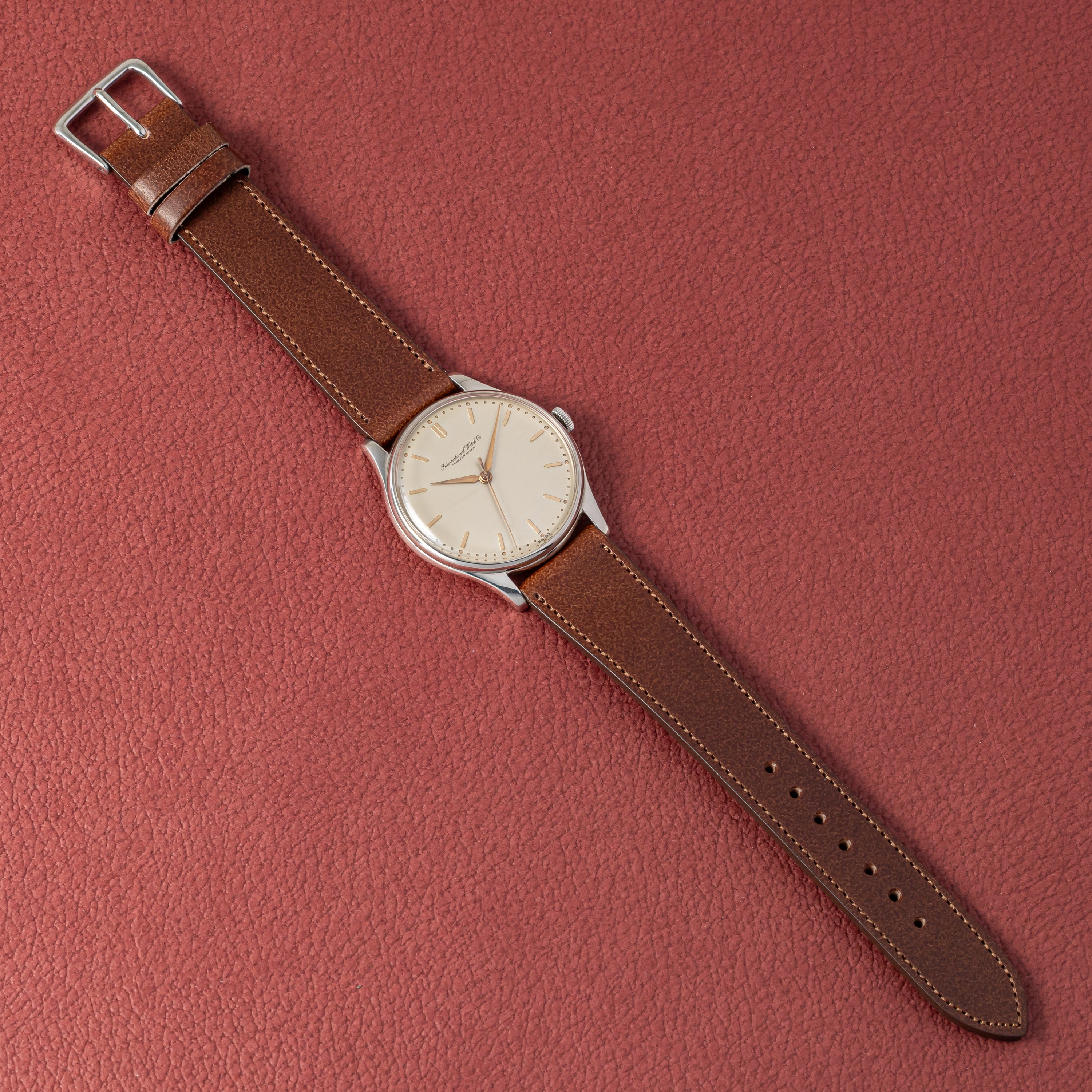 IWC	ラウンドケース Cal.89 手巻き 1955年製 アルファハンド
