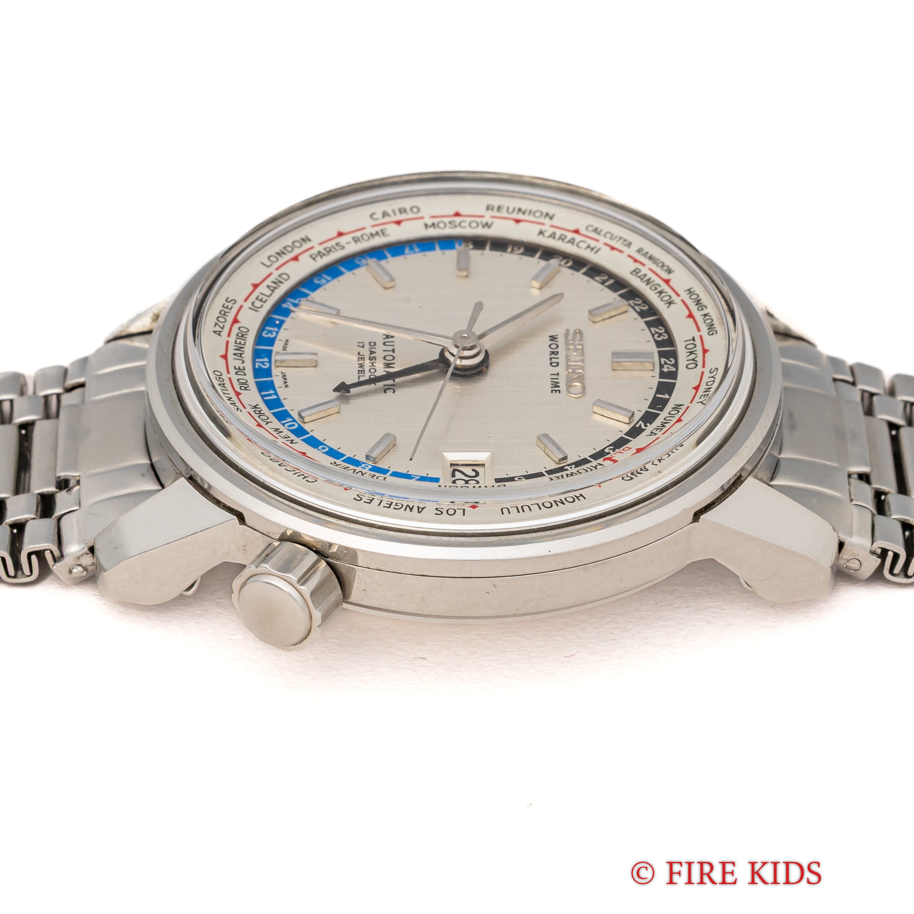 セイコー ワールドタイム1st 1964年製 Ref.6217-7000 聖火マーク オリジナルブレス