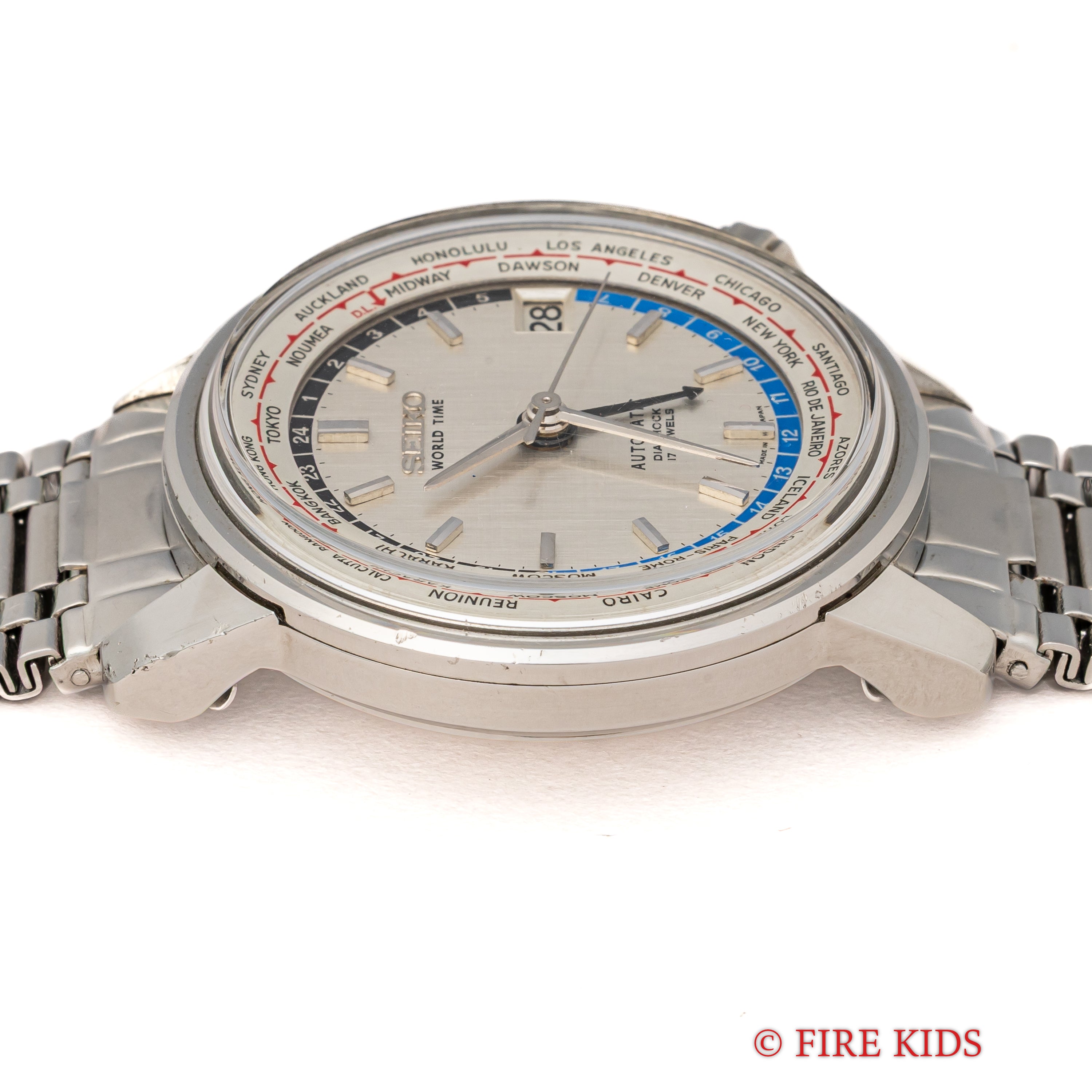 セイコー ワールドタイム1st 1964年製 Ref.6217-7000 聖火マーク オリジナルブレス