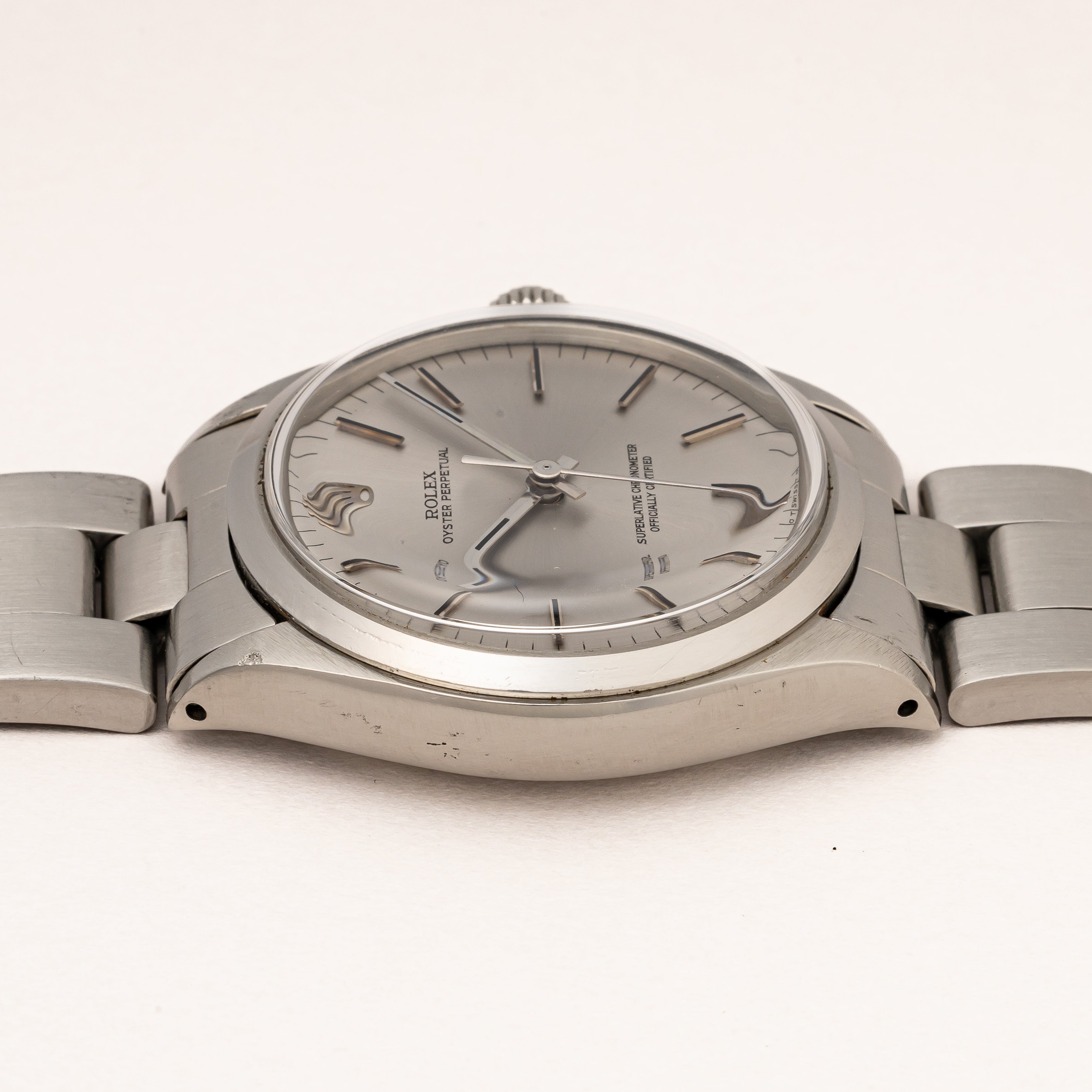 ROLEX オイスターパーペチュアル Ref 1002 オーバーホール直後 時計修理 ロレックス ROLEX オイスターパーペチュアル Ref.1002