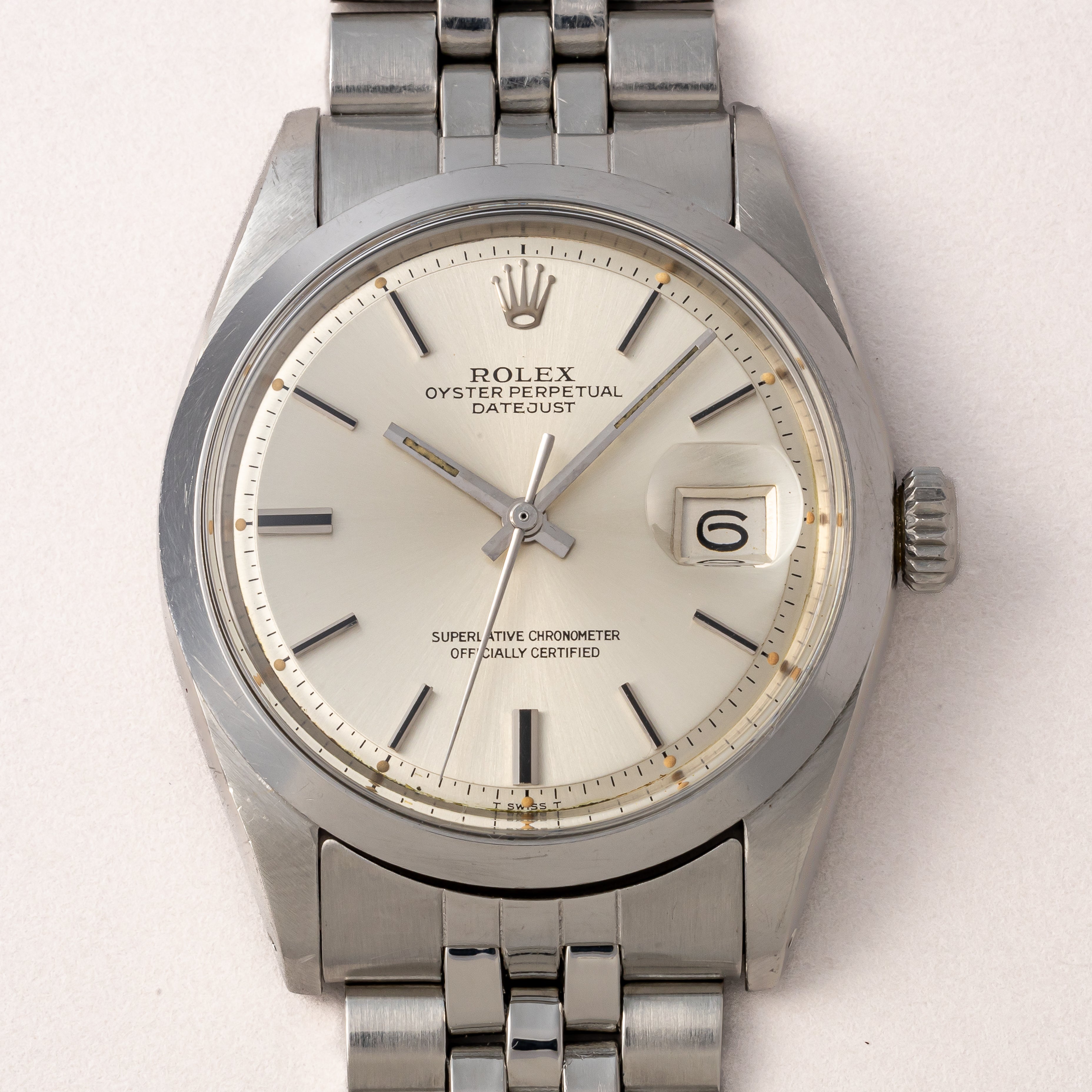 ロレックス デイトジャスト 1970年製/昭和45年製 Ref.1600 シルバーダイヤル 純正ジュビリーブレス