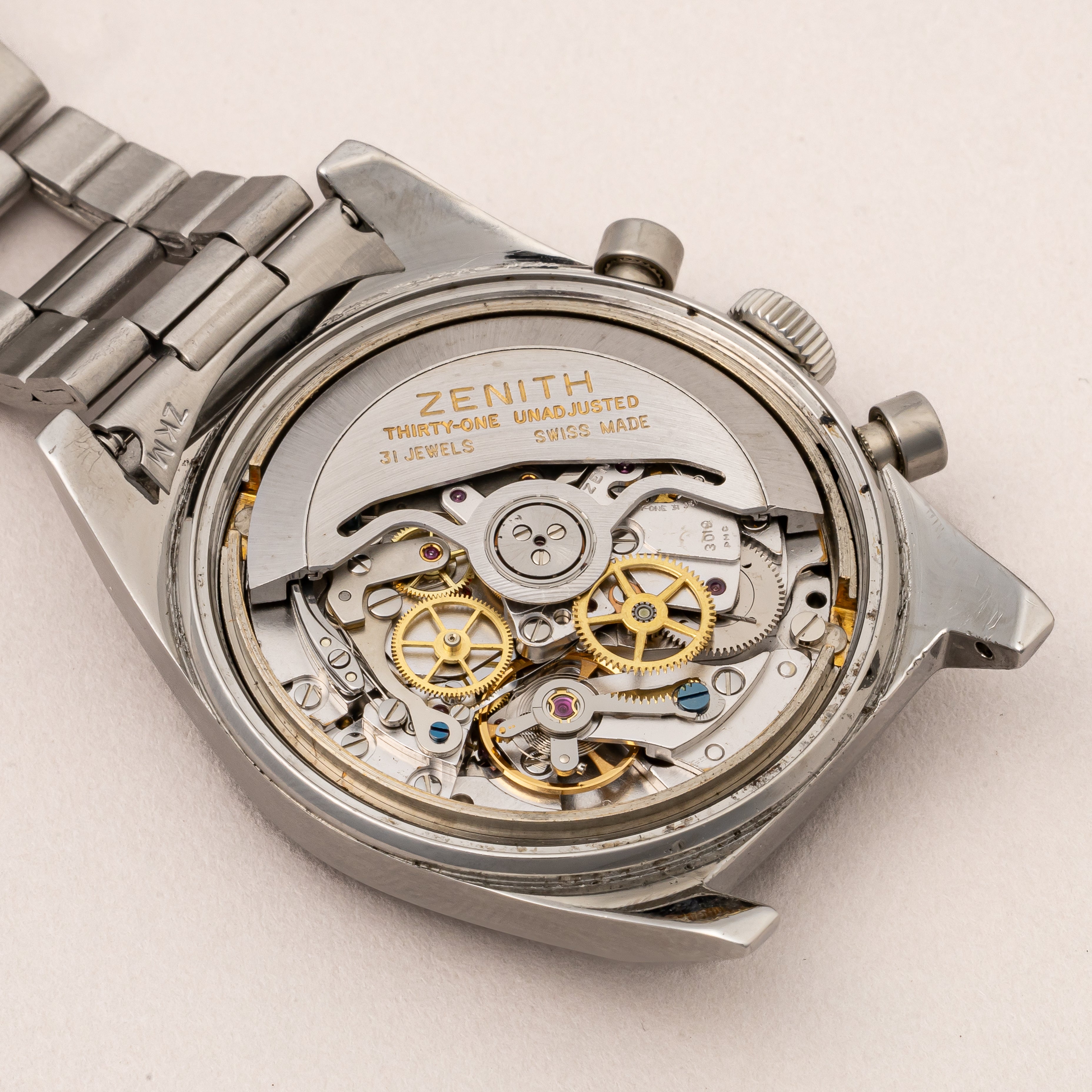 ゼニス エルプリメロ 1970年製 Ref.A385 ケース、アーカイブ、修理納品書付き