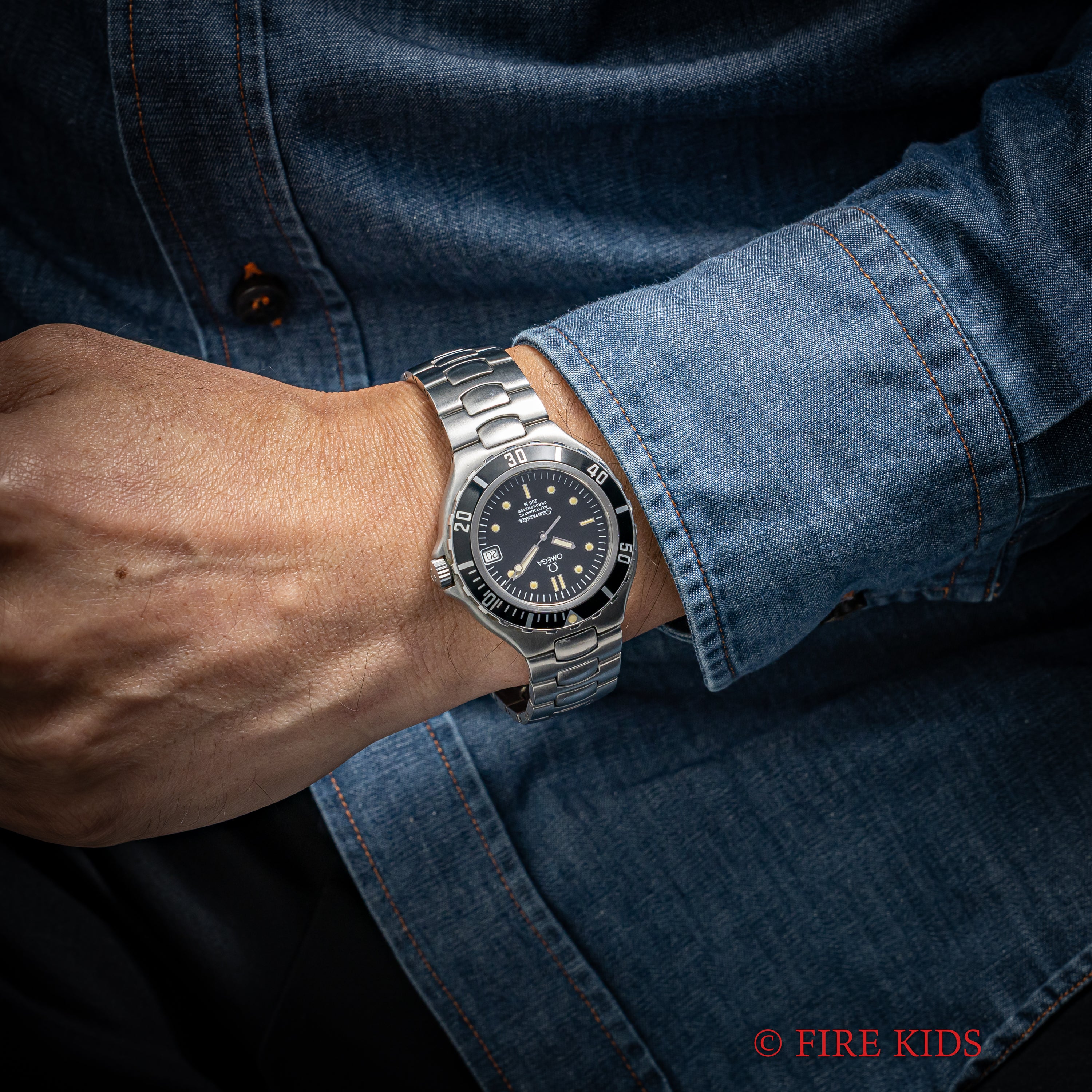 オメガ シーマスター200m 1988年製 プレボンド ミッドサイズ 自動巻