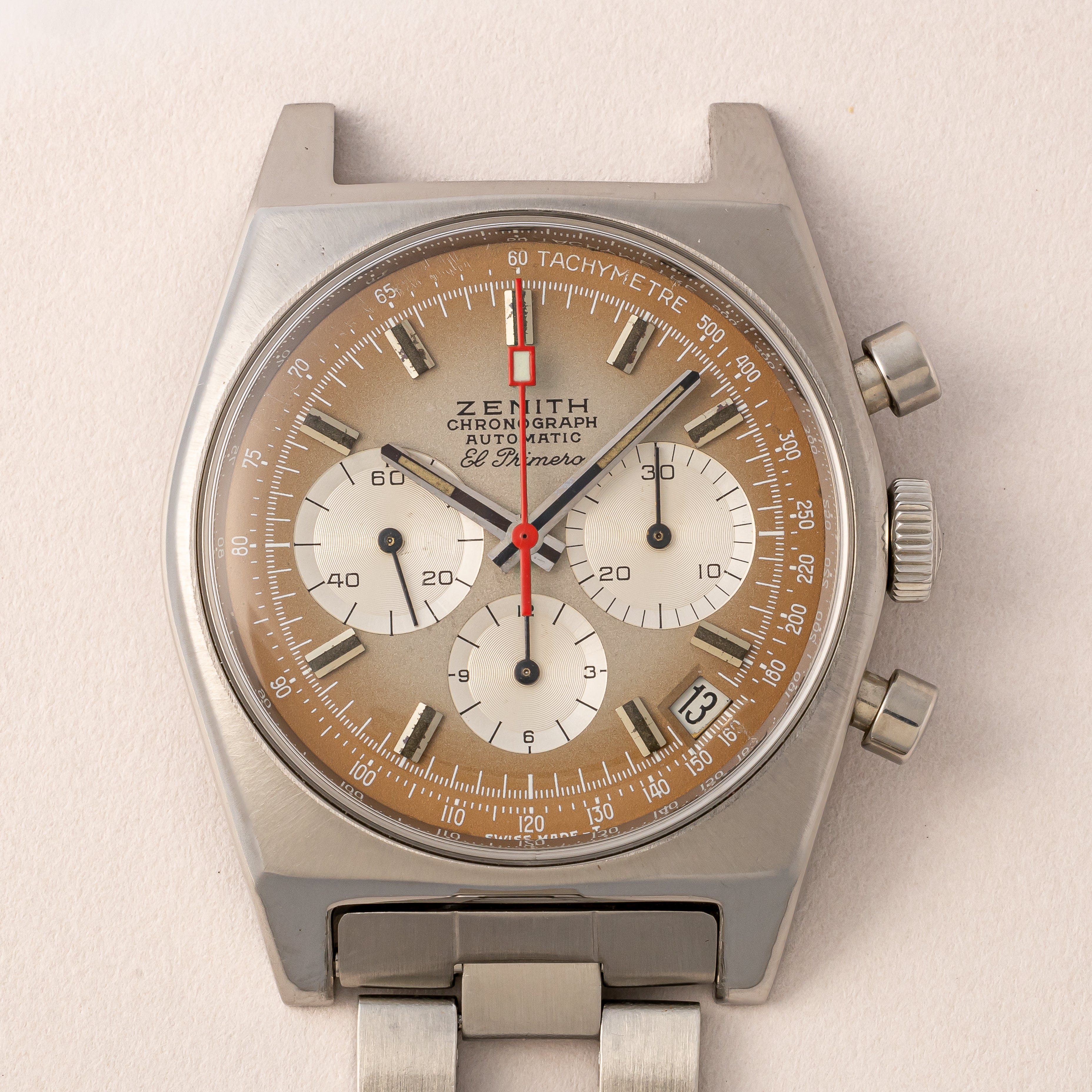 ゼニス エルプリメロ 1970年製 Ref.A385 ケース、アーカイブ、修理納品書付き
