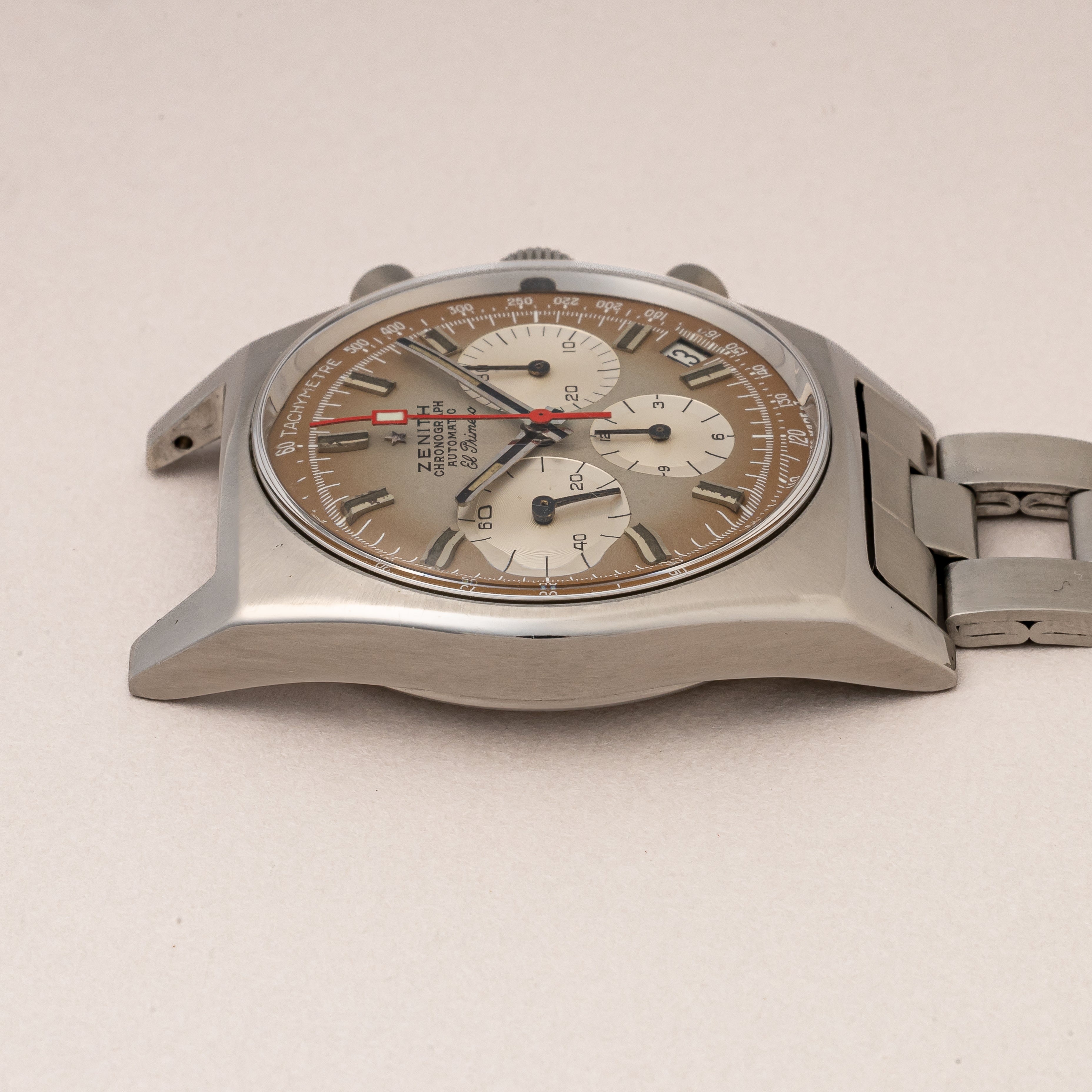 ゼニス エルプリメロ 1970年製 Ref.A385 ケース、アーカイブ、修理納品書付き