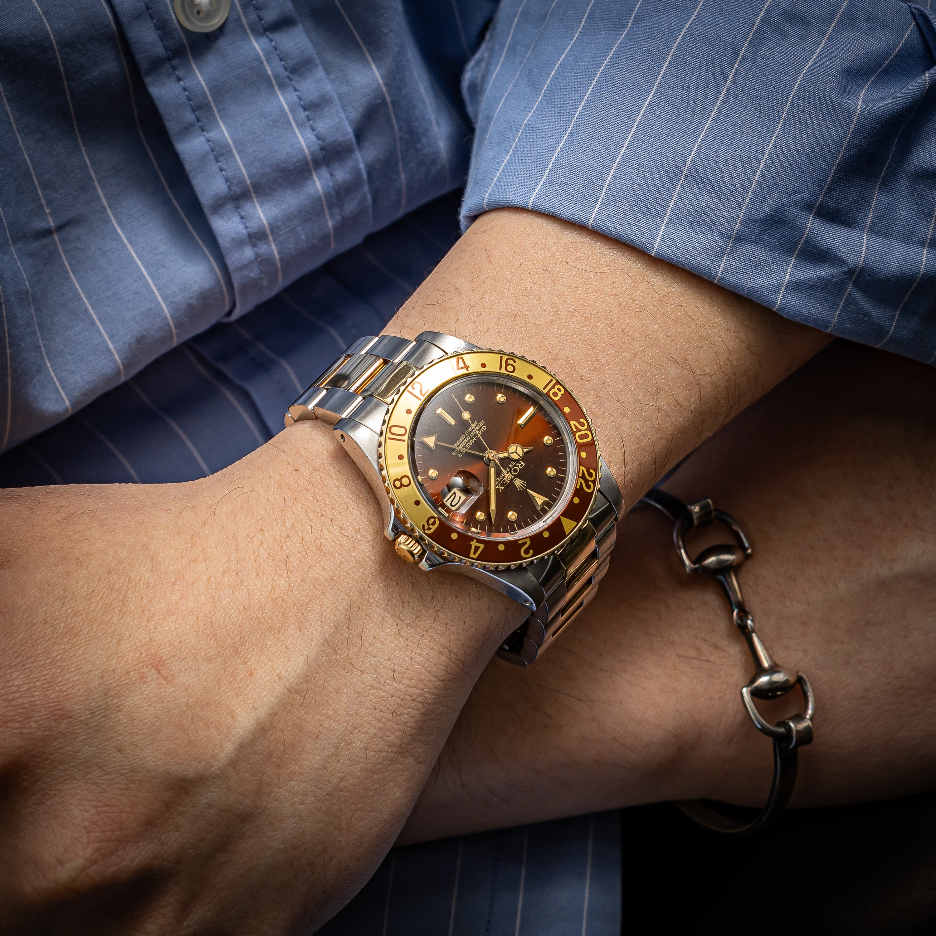 ROLEX ロレックス オイスターブレス コンビ 78363 FF480 GMT ROLEX ロレックス オイスターブレス コンビ 78363 FF480 GMT ROLEX