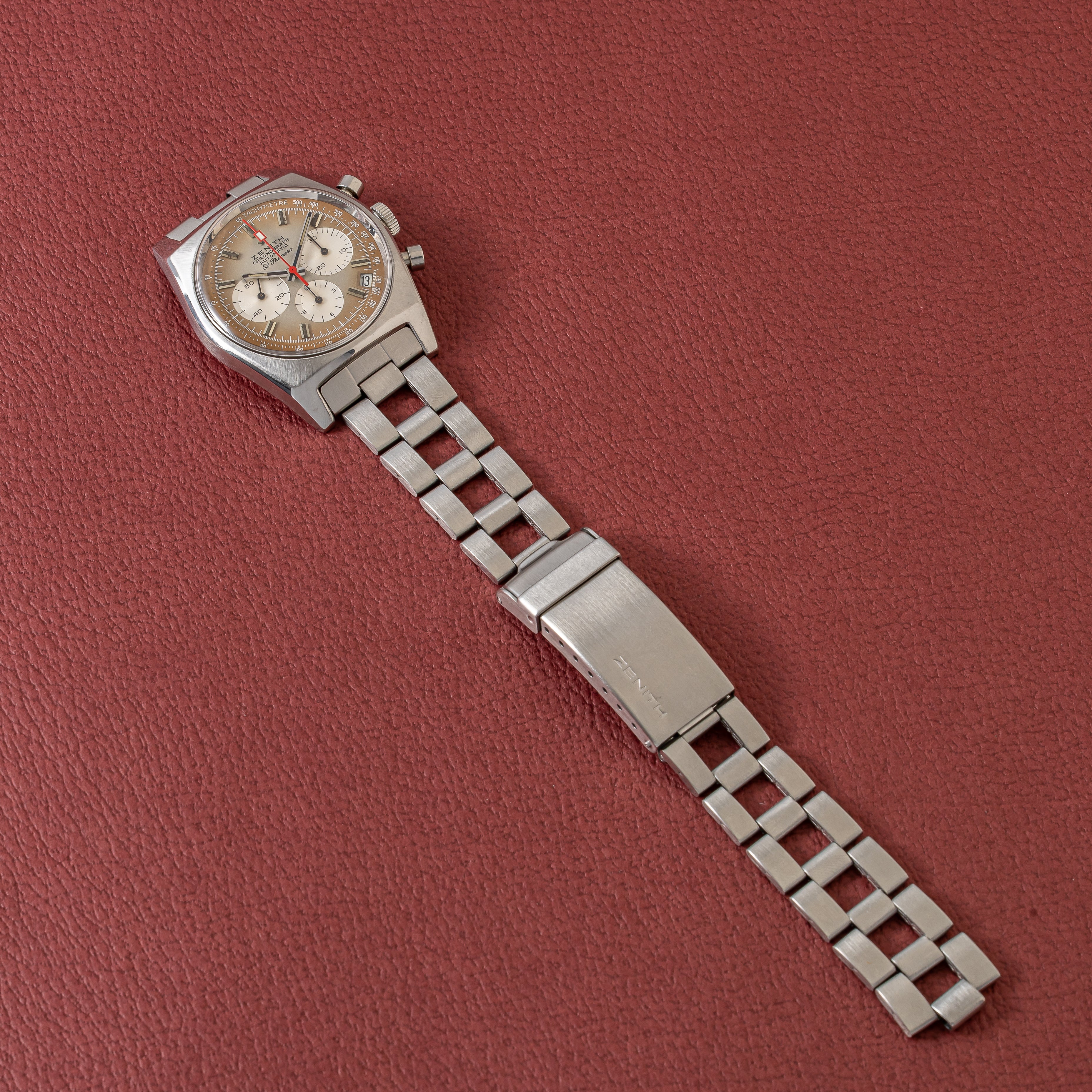 ゼニス エルプリメロ 1970年製 Ref.A385 ケース、アーカイブ、修理納品書付き