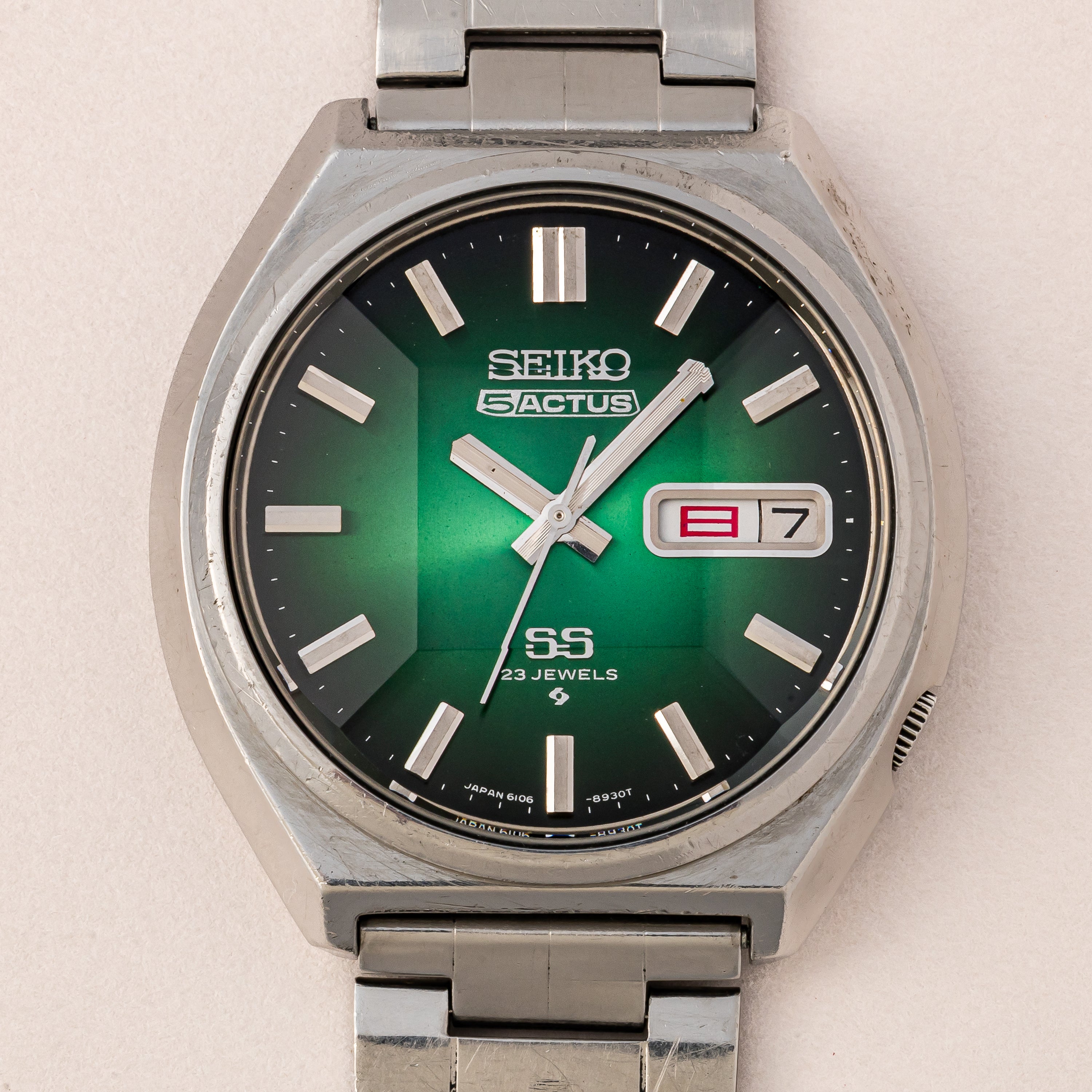 セイコー 5アクタス1974年製 Ref.6106-8690 グリーンダイヤル