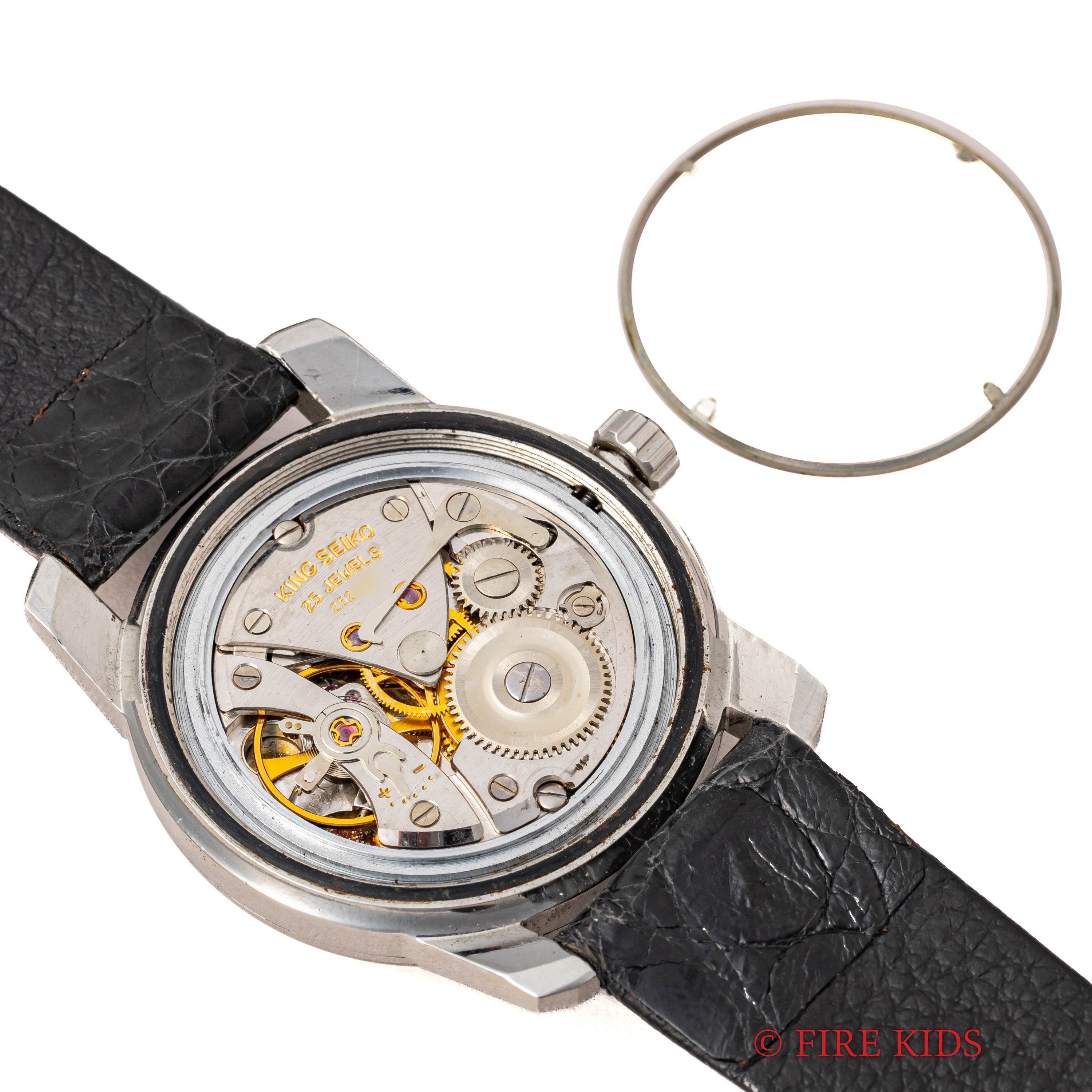 キングセイコー 1966年製 Ref.44-9990 盾メダリオン 44KS前期 手巻き セイコー純正尾錠付き