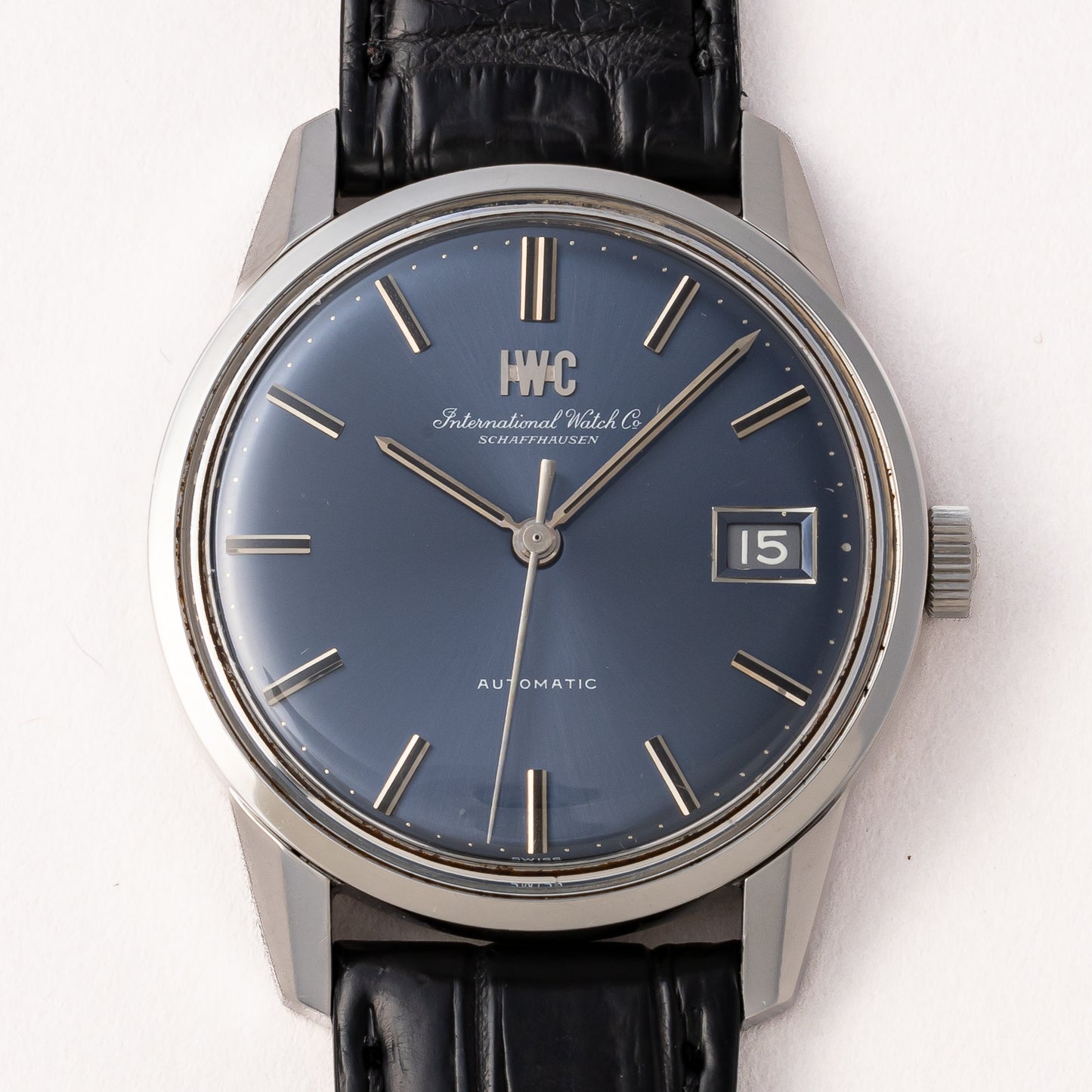 IWC ラウンドケース 1972年製 オートマチック Ref.R810AD ブルーダイヤル