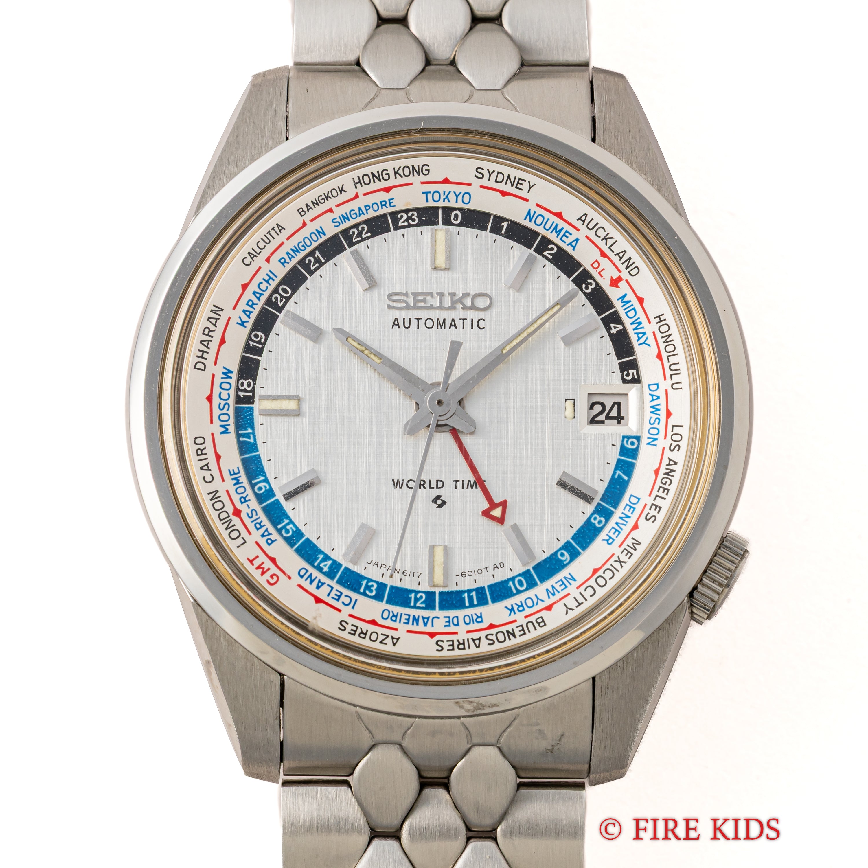 seiko セイコー ワールドタイム 2nd 6117-6010 自動巻き 美品 売り切り セイコー ワールドタイム 2ndモデル 1969年製 Ref.6117-6010