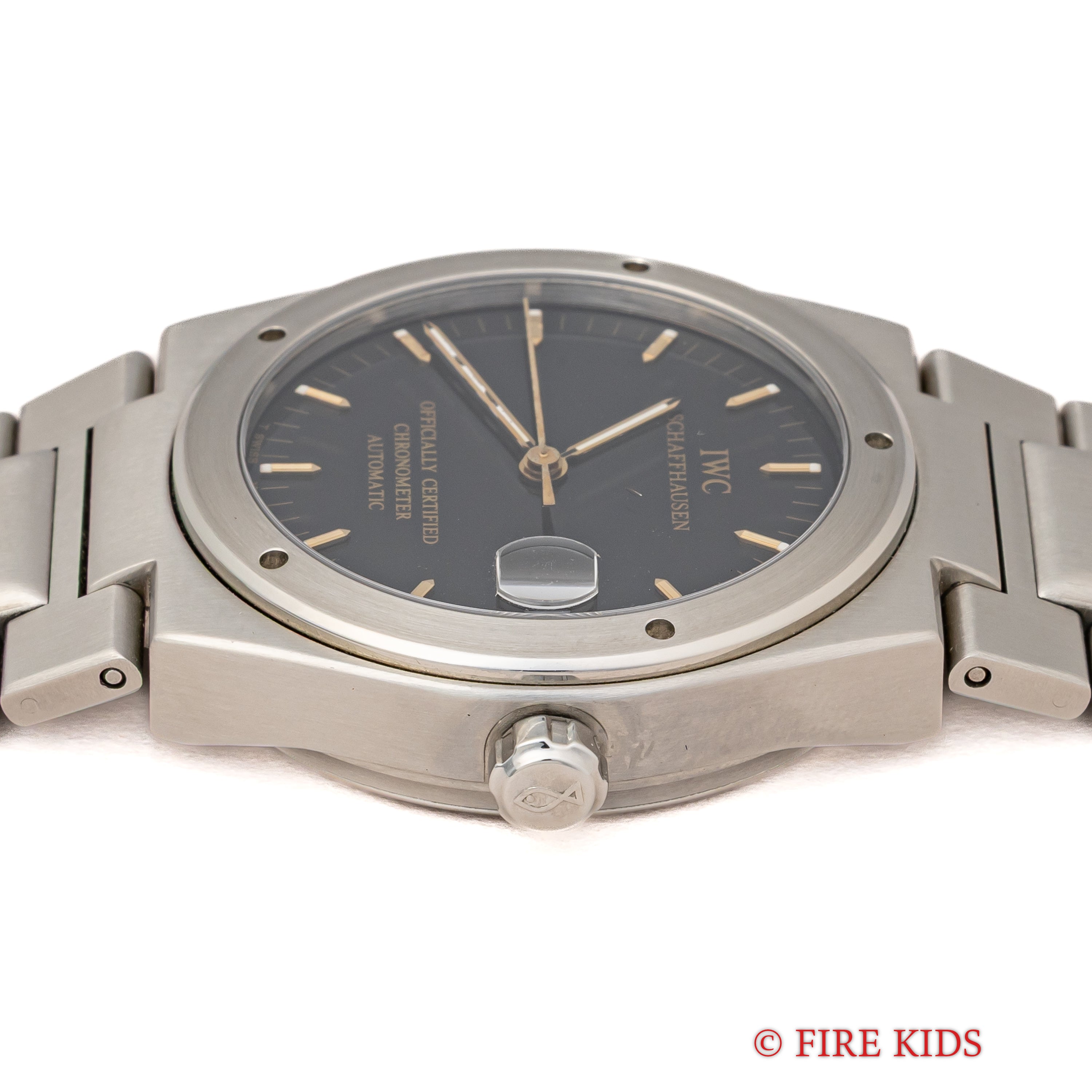 IWC インヂュニア ブラック文字盤 自動巻き 1997年製 Ref.3521 Cal.887/2