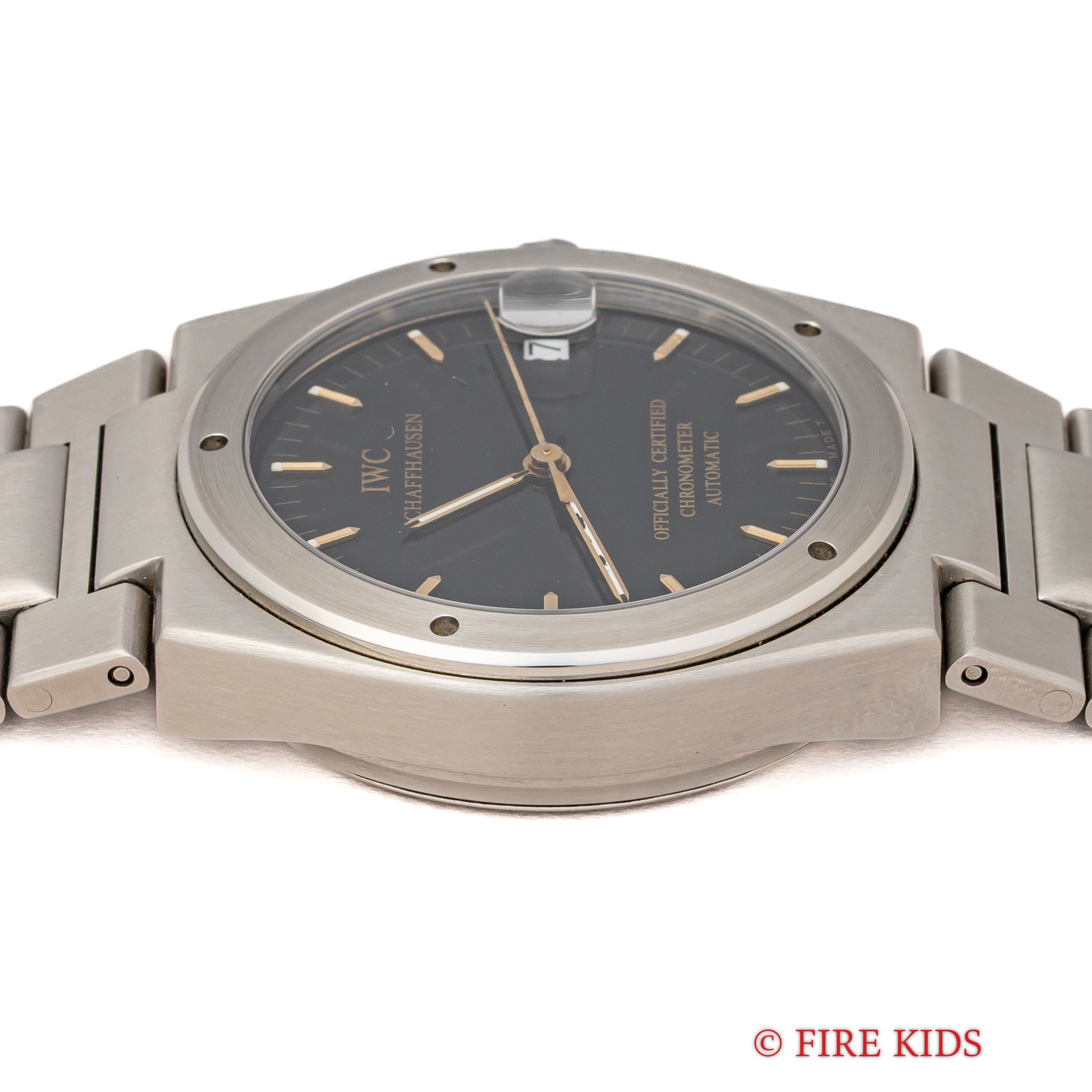 IWC インヂュニア ブラック文字盤 自動巻き 1997年製 Ref.3521 Cal.887/2