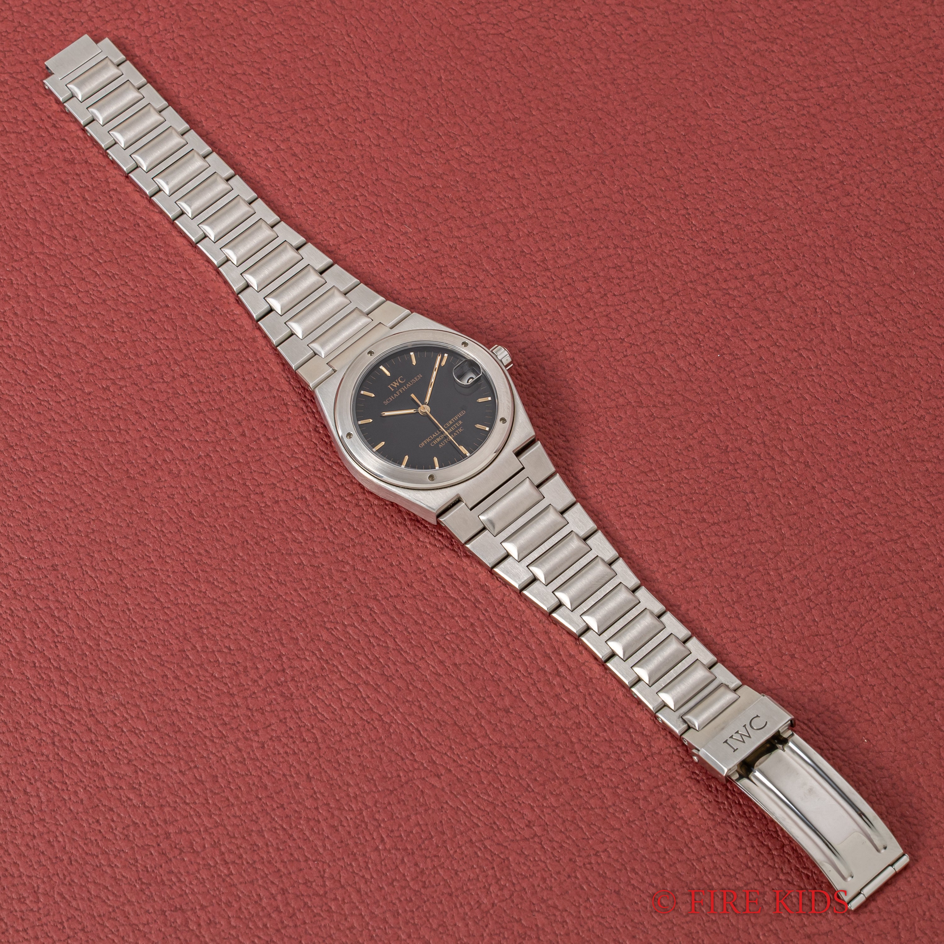 IWC インヂュニア ブラック文字盤 自動巻き 1997年製 Ref.3521 Cal.887/2