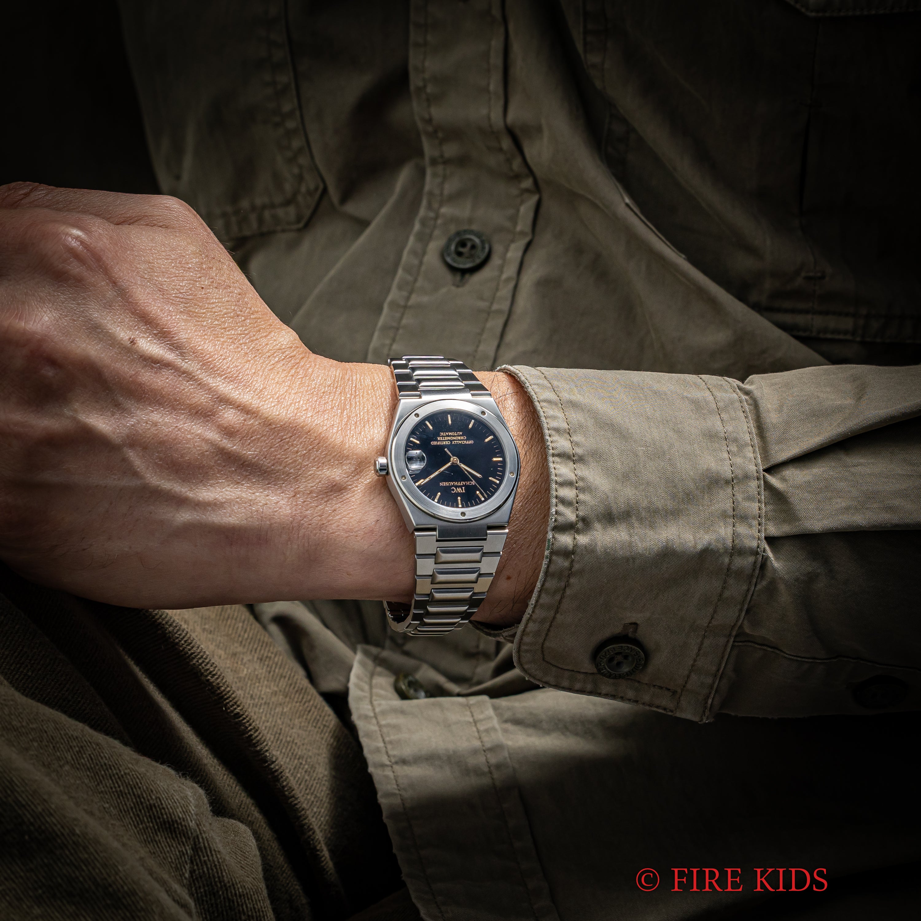 IWC インヂュニア ブラック文字盤 自動巻き 1997年製 Ref.3521 Cal.887/2