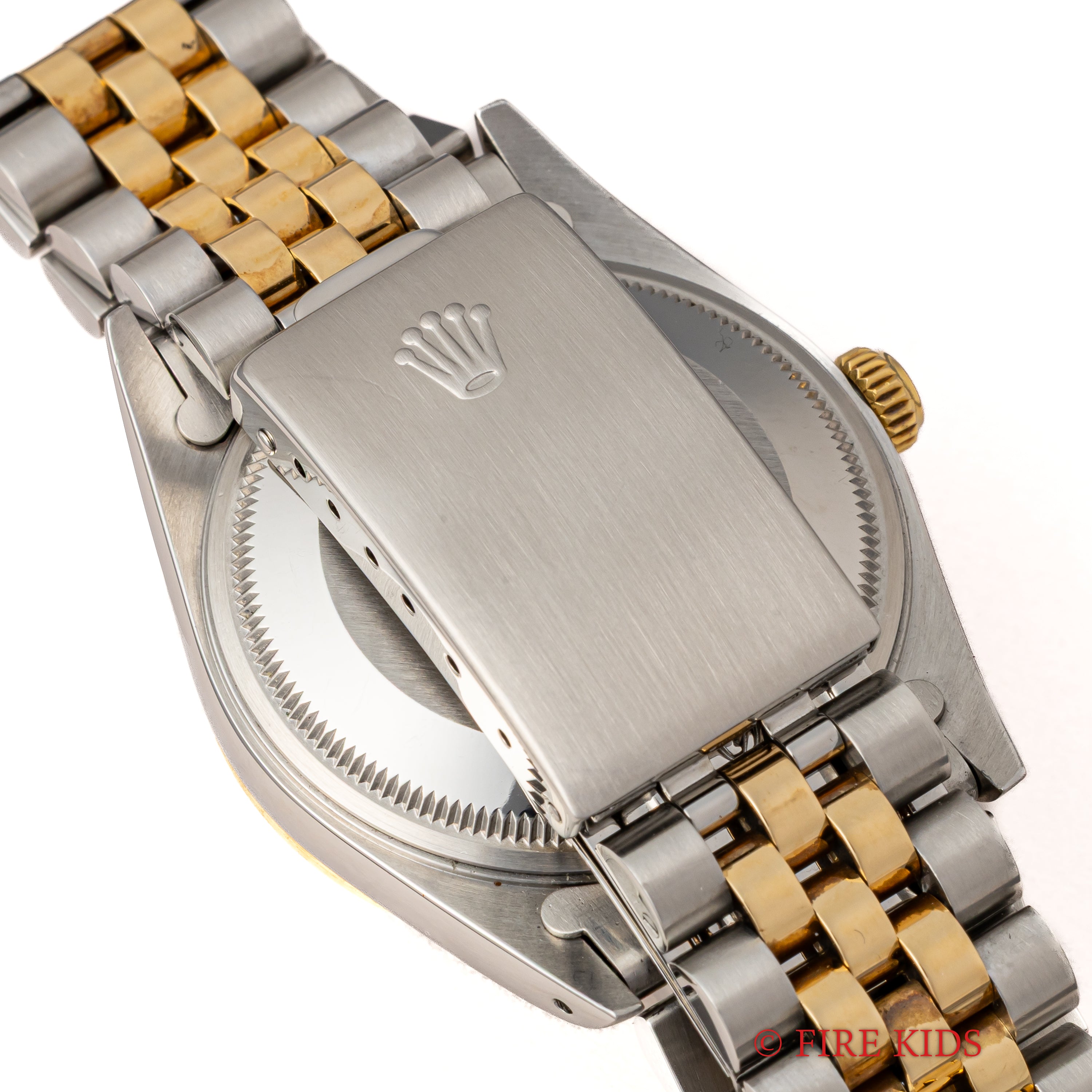 ロレックス 1989年～1990年製 オイスターパーペチュアルデイト コンビ Ref.15223 ホワイトローマンダイヤル 箱、ギャラ付