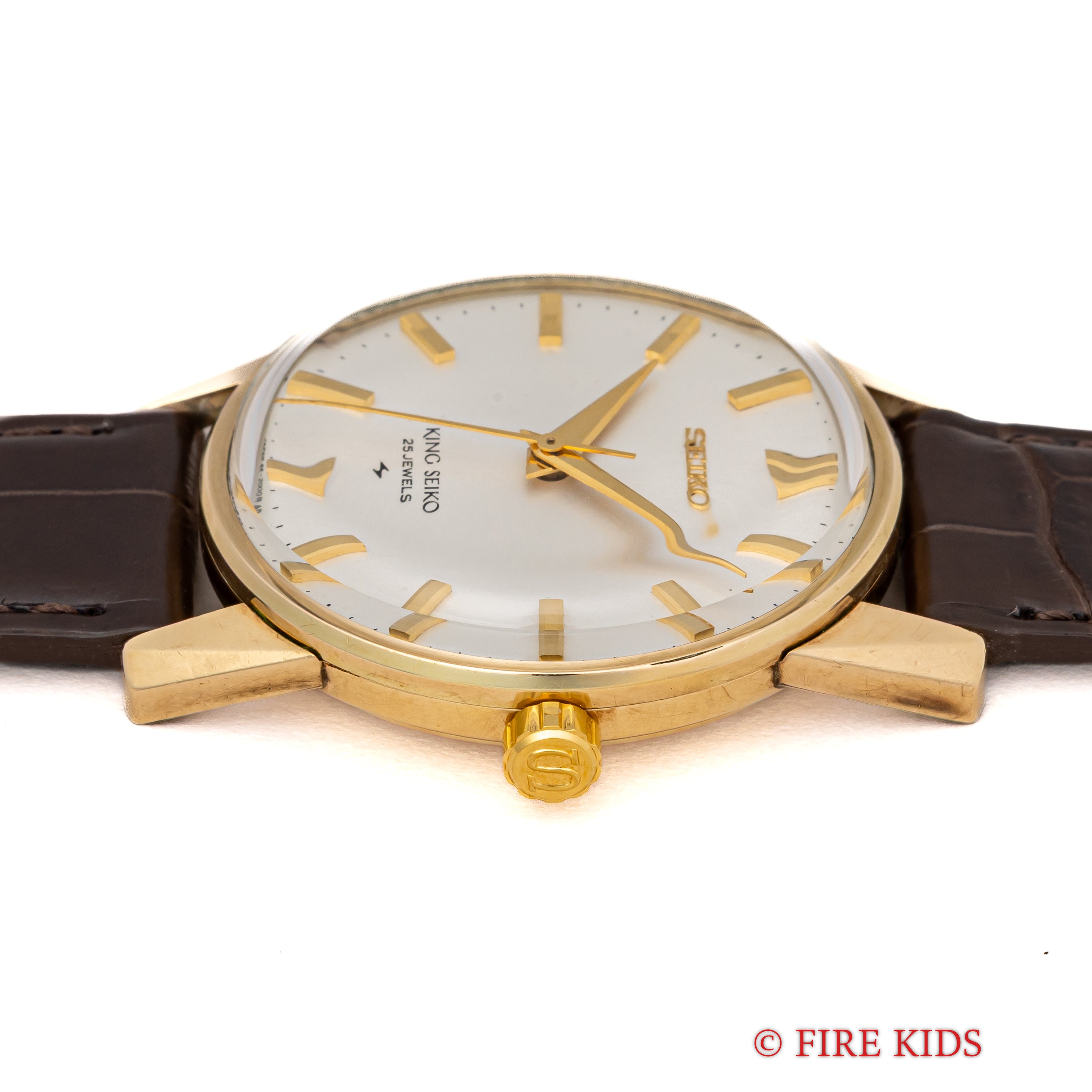 セイコー キングセイコー 1968年製 AGFケース Ref.44‐2000 手巻きノンデイト 44KS 盾メダリオン