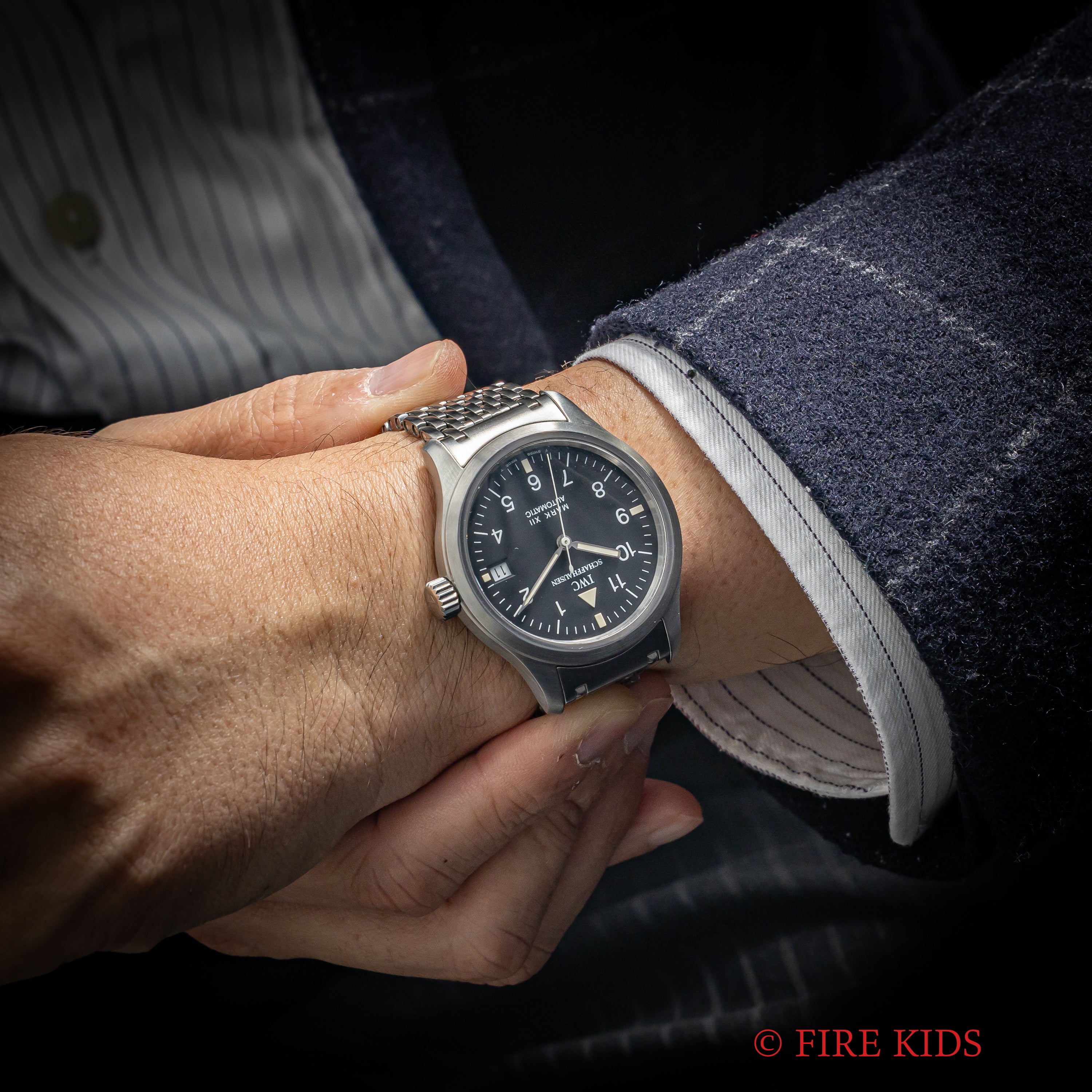 時計広告印刷物 木製フレーム付き　IWC 時計広告印刷物 木製フレーム付き IWC（IWC）