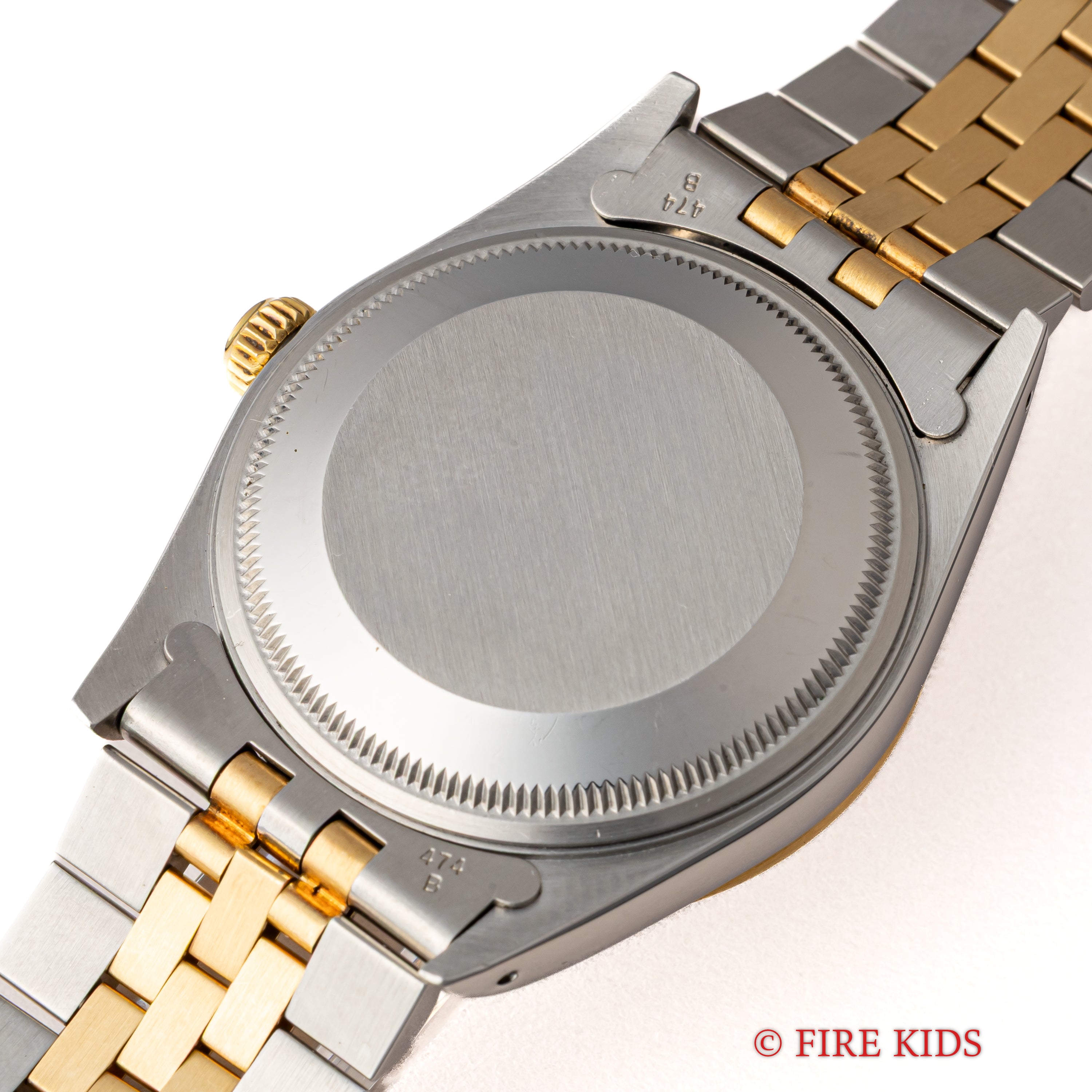 ロレックス 1989年～1990年製 オイスターパーペチュアルデイト コンビ Ref.15223 ホワイトローマンダイヤル 箱、ギャラ付