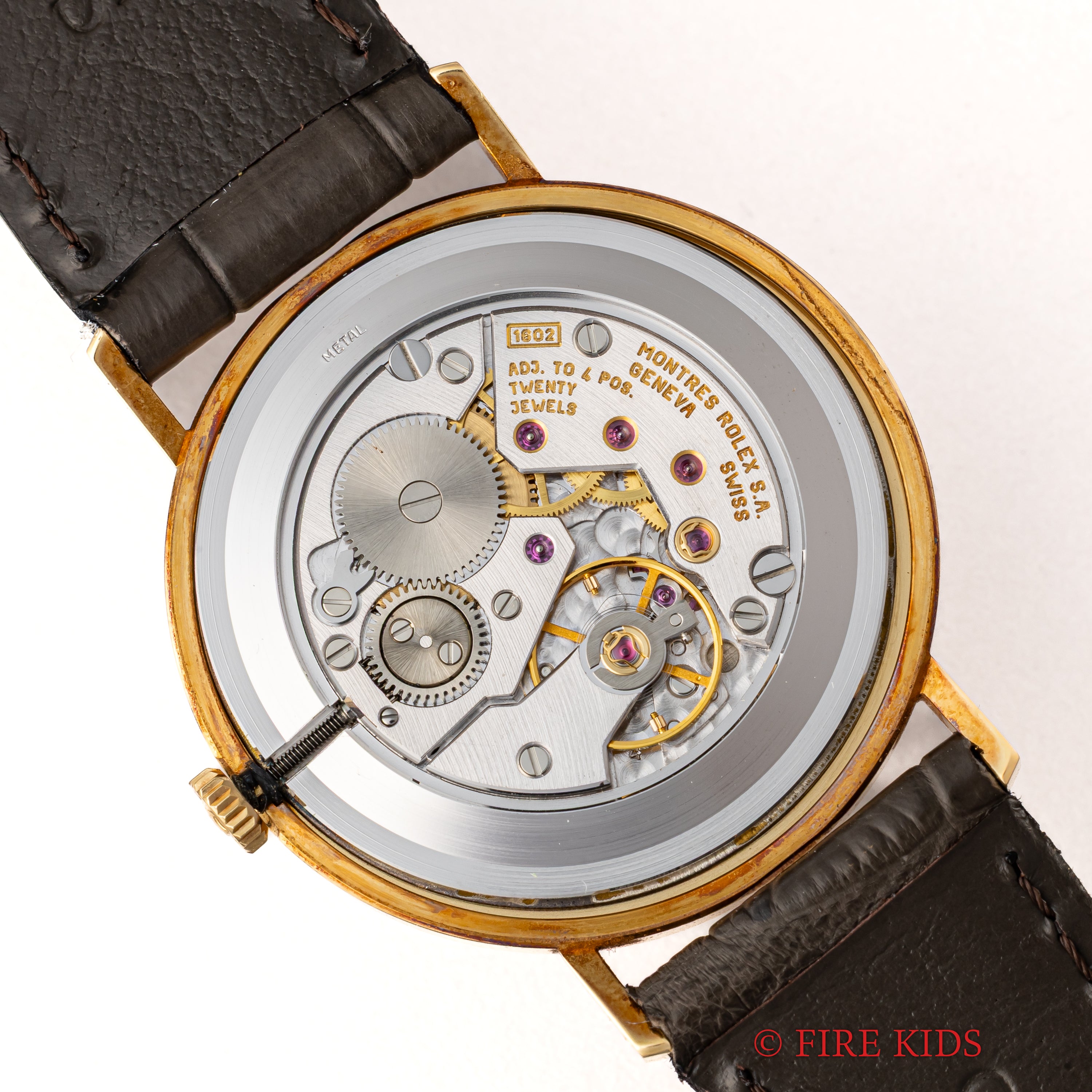 ロレックス チェリーニ Ref.4112 18金無垢ラウンドケース ローマンダイヤル 1998～1999年製  手巻 18金無垢尾錠付