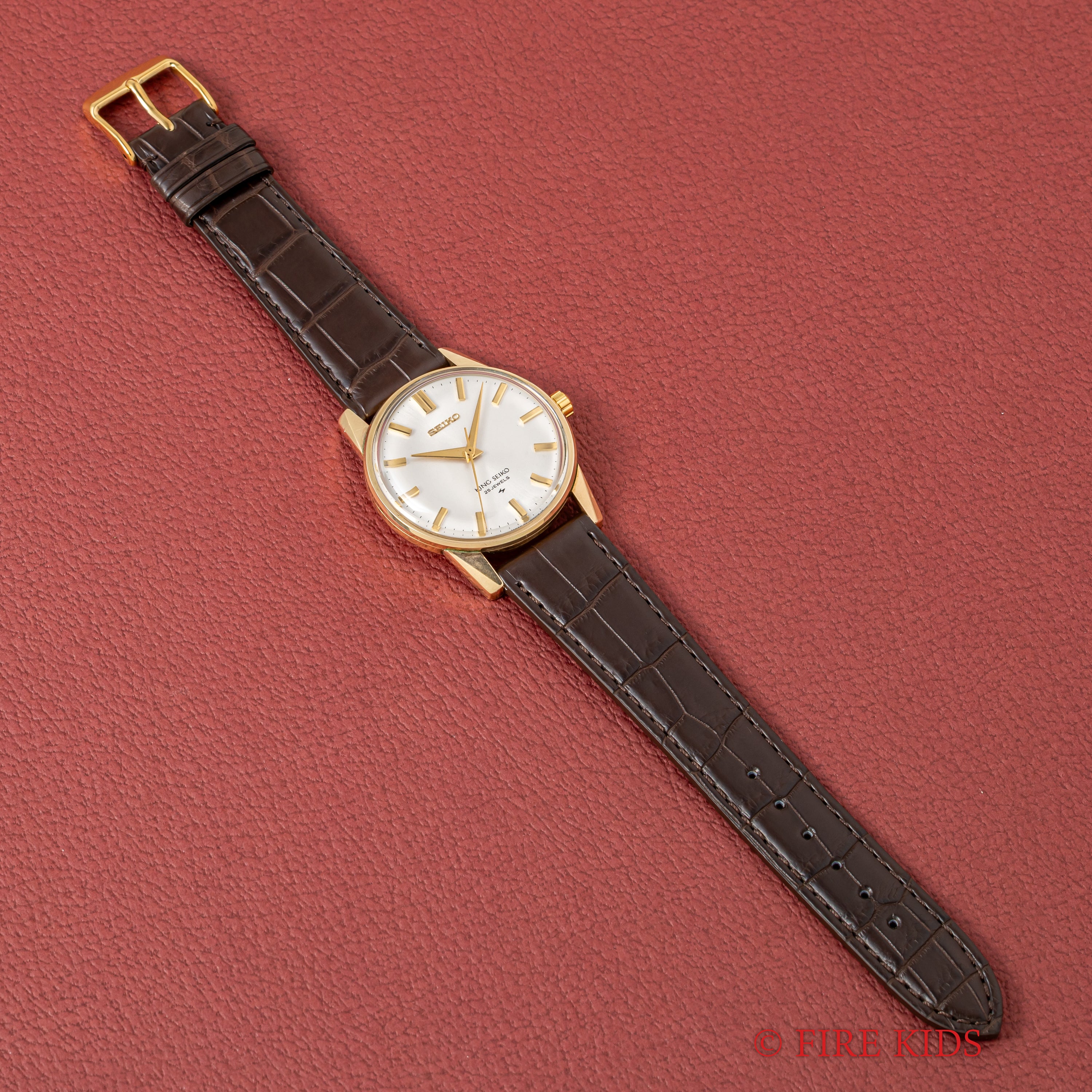 セイコー キングセイコー 1968年製 AGFケース Ref.44‐2000 手巻きノンデイト 44KS 盾メダリオン