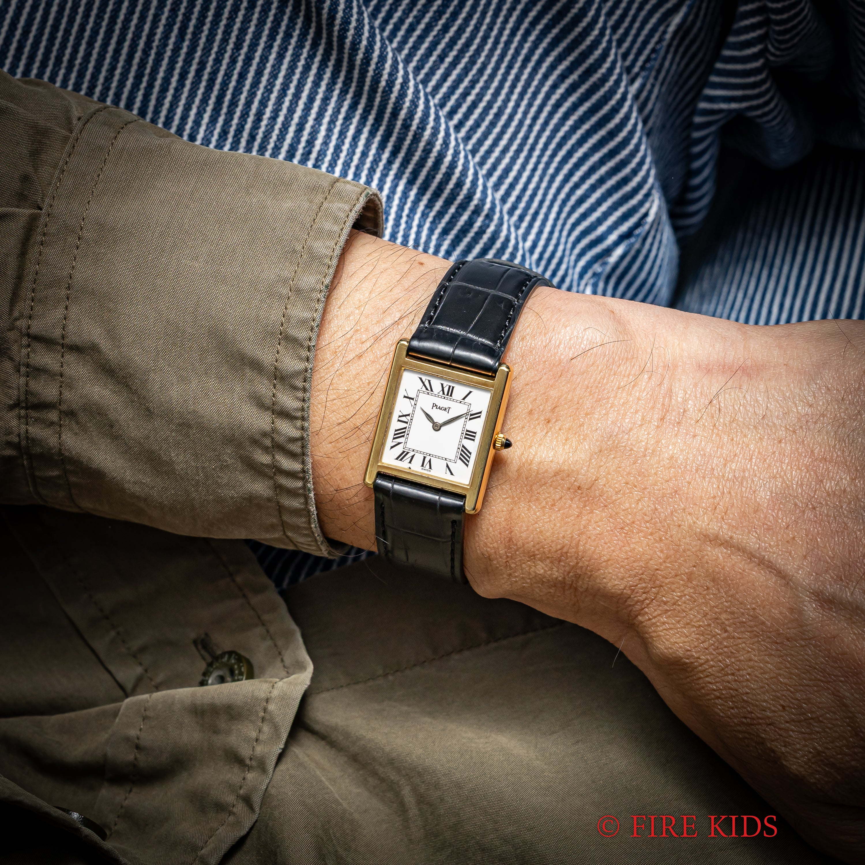 ピアジェ 18金無垢 トラディション タンク 1980年代製 手巻きCal