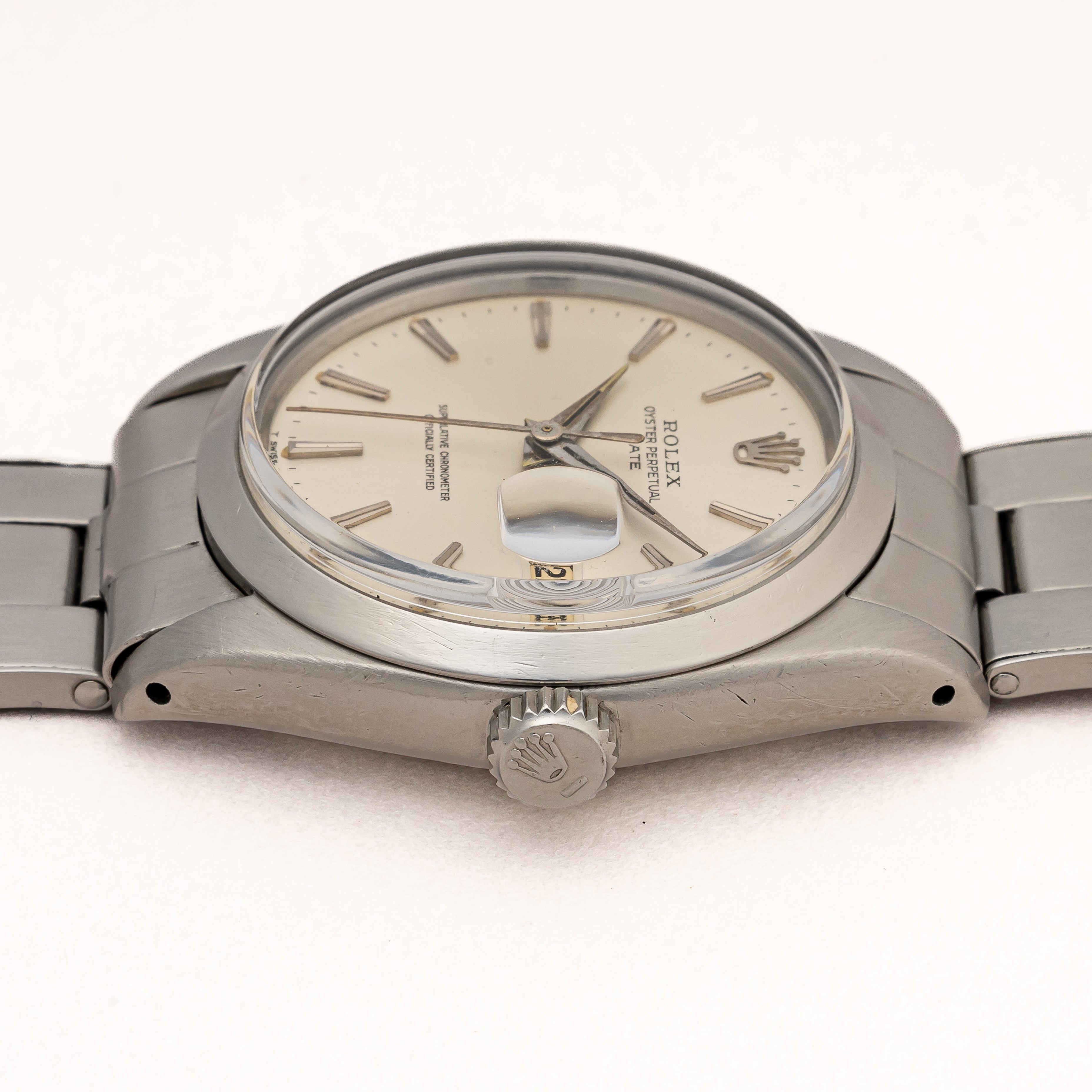 ロレックス オイスターパーペチュアルデイト 1965年製 Ref.1500 シルバーダイヤル