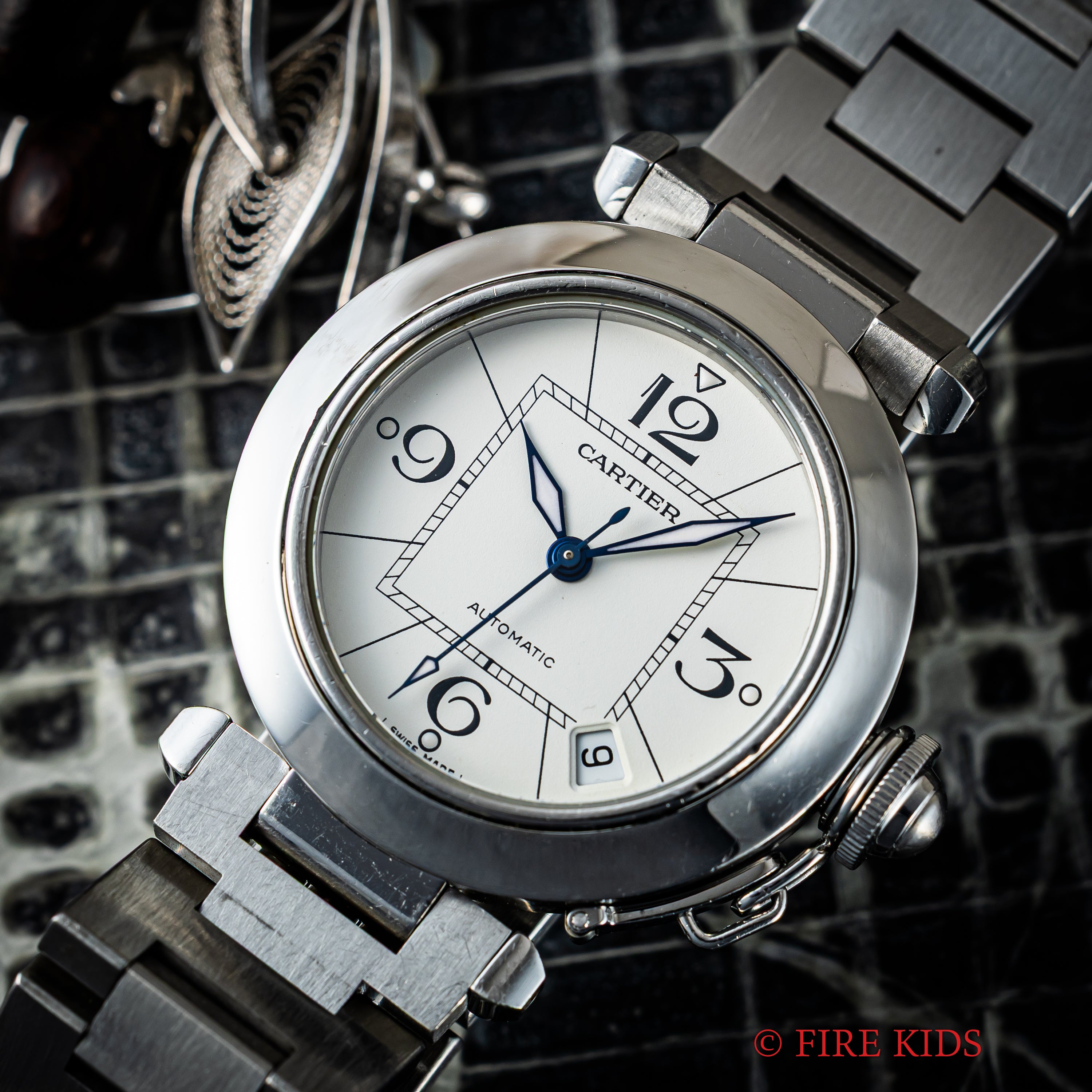 カルティエ パシャC 2000年代製 Ref.2324 ホワイトダイヤル  オートマチック