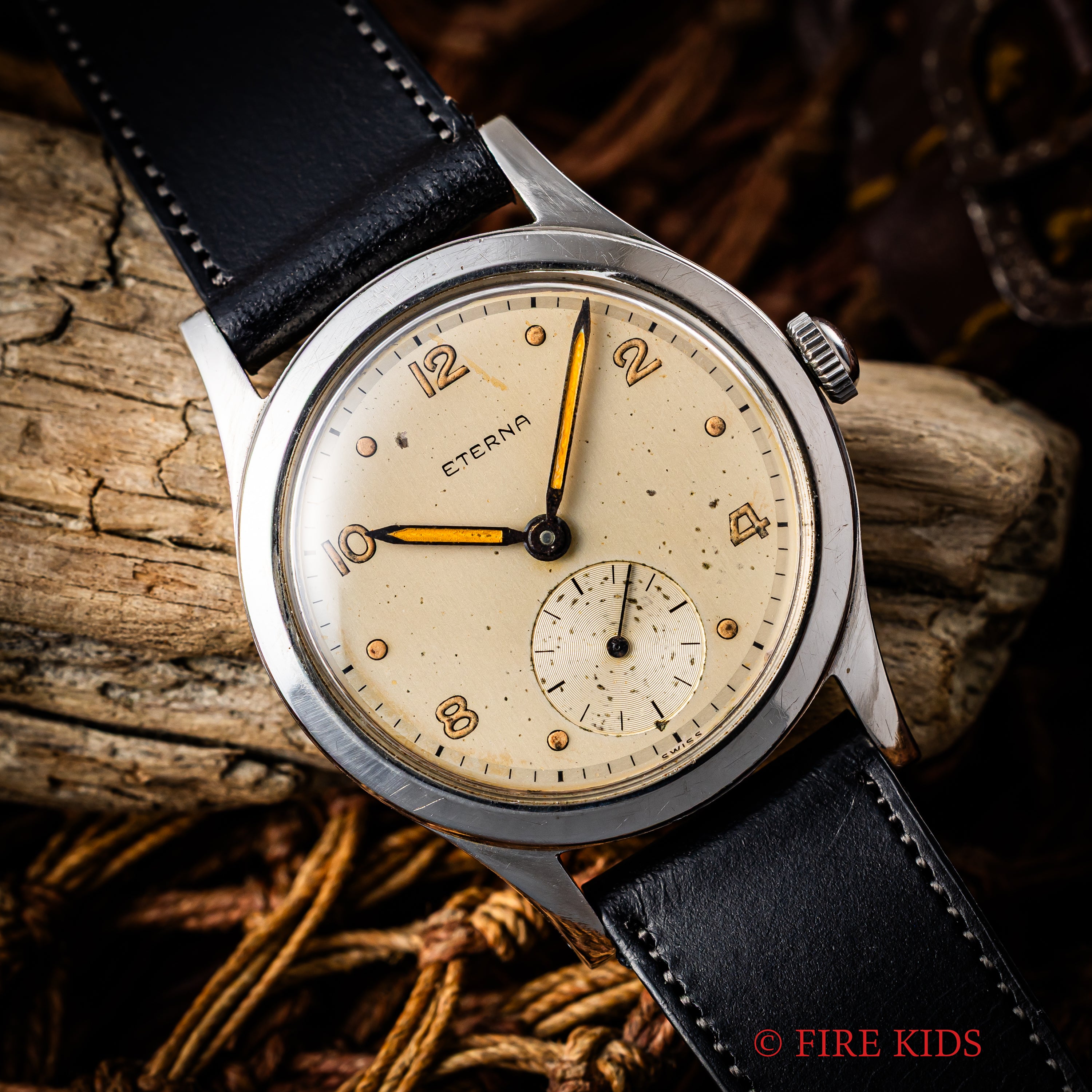 エテルナ 1940年代製 ラウンドケース 手巻 Cal.520H