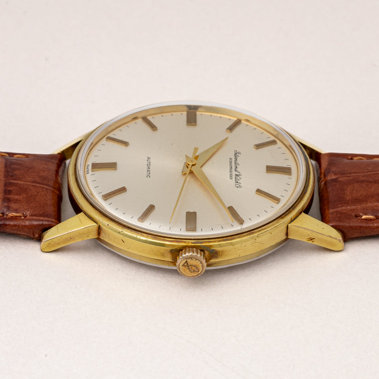 IWC ラウンドケース 金張り 1967年製 Ref.R813A Cal.854