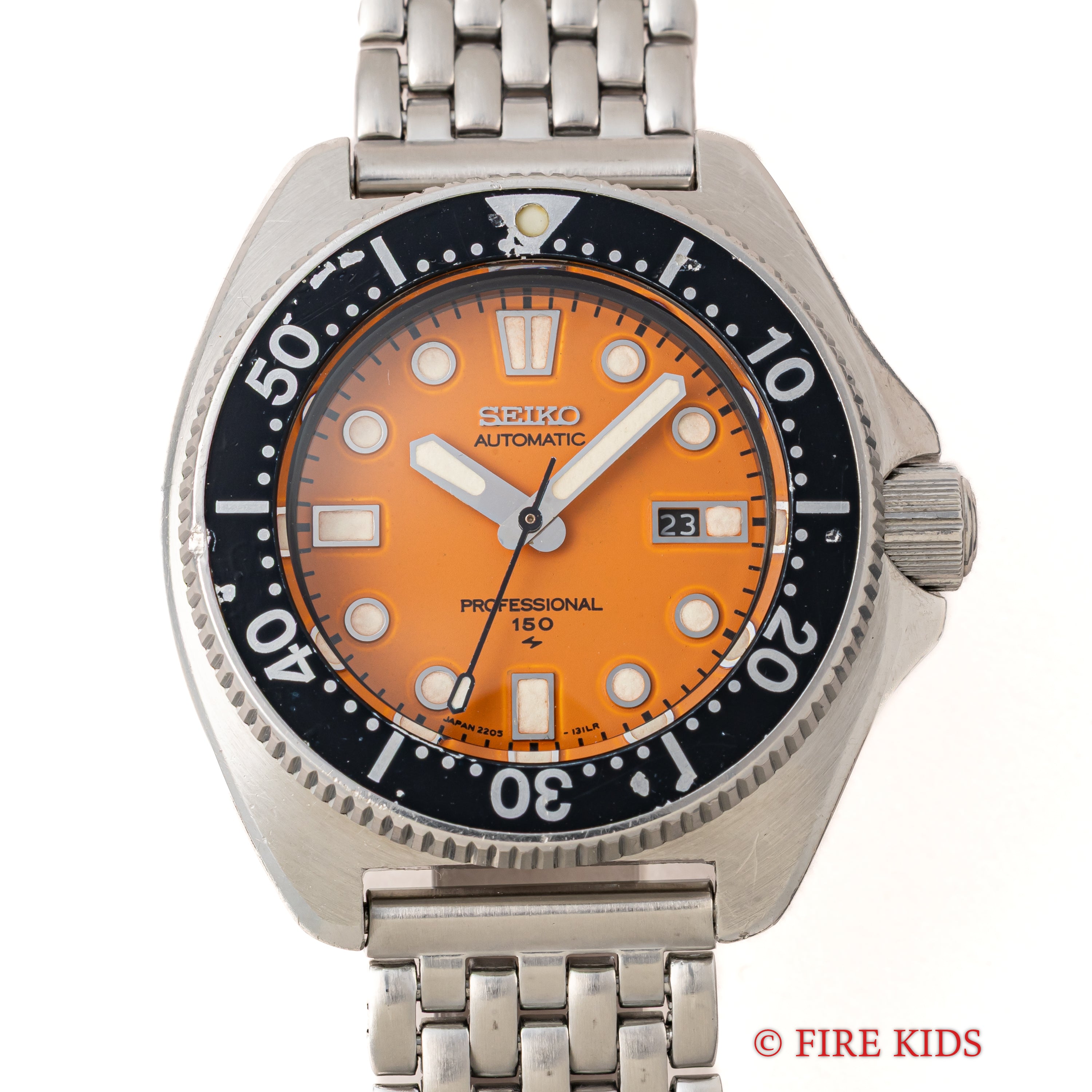 セイコー ダイバー 150m 1977年製 ボーイズサイズ オレンジダイヤル