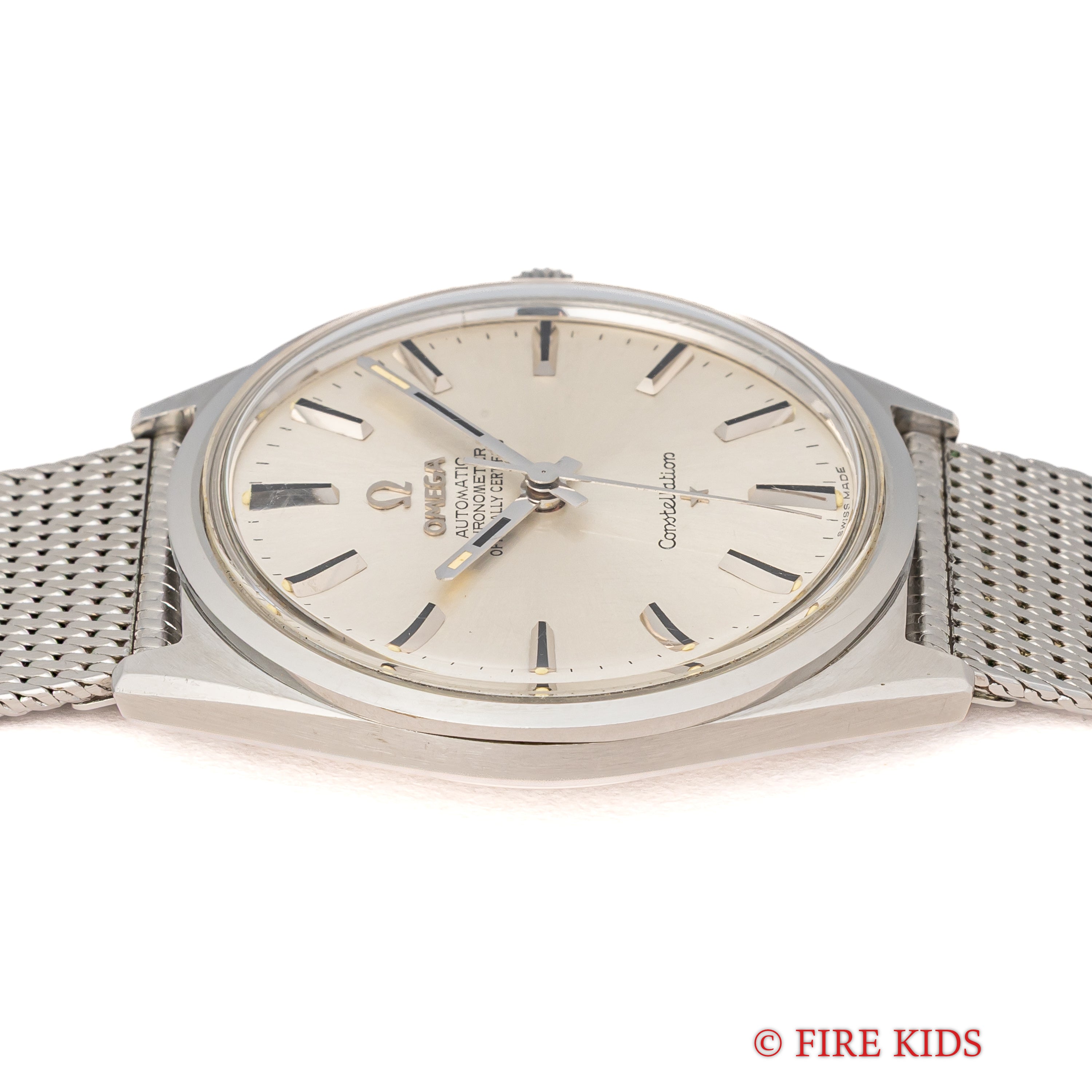 オメガ コンステレーション Ref.167.015 1968年製 クロノメーター自動巻 cal.551 純正メッシュブレス