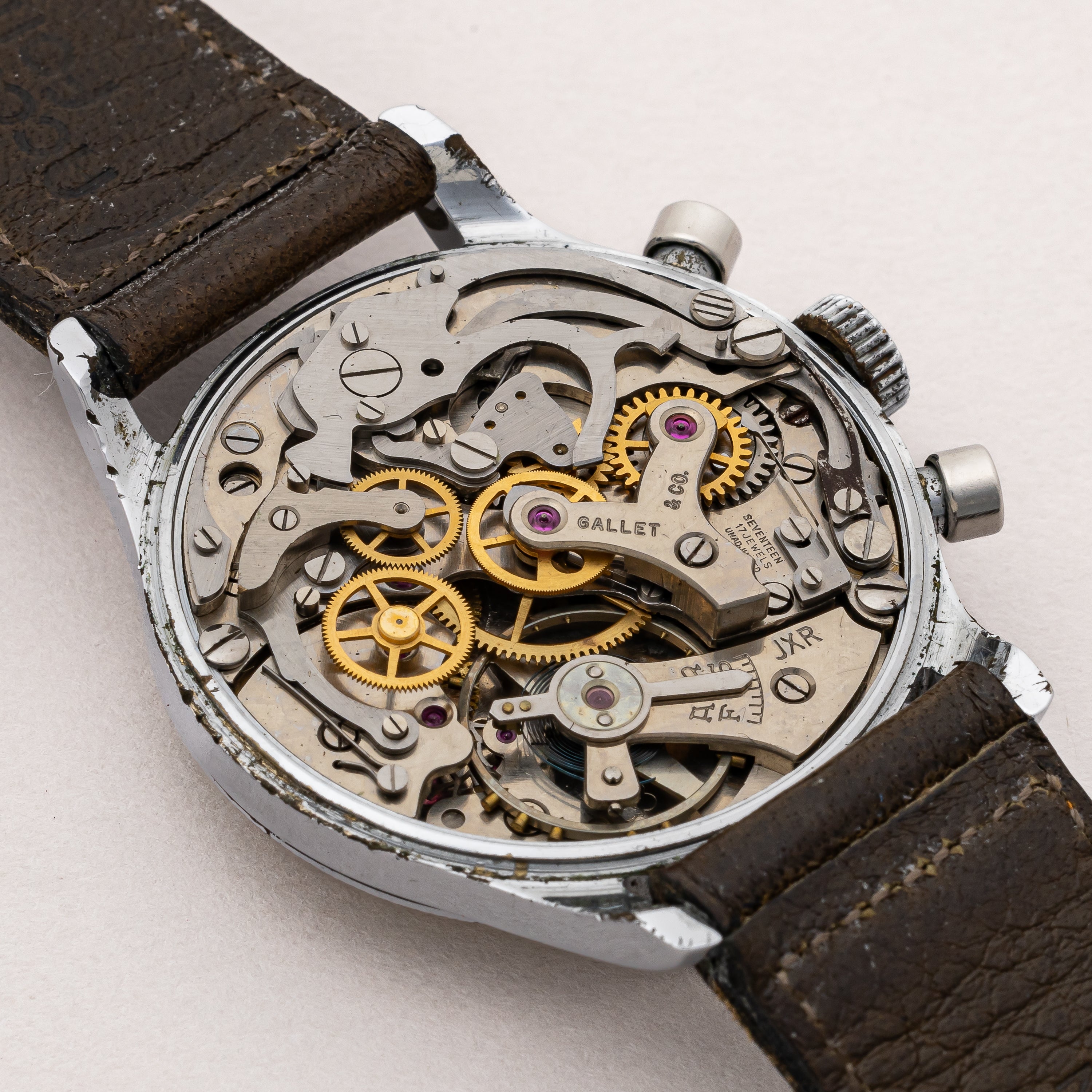 ギャレット 2レジスタークロノグラフ 1940年代製 Cal.ヴィーナス188