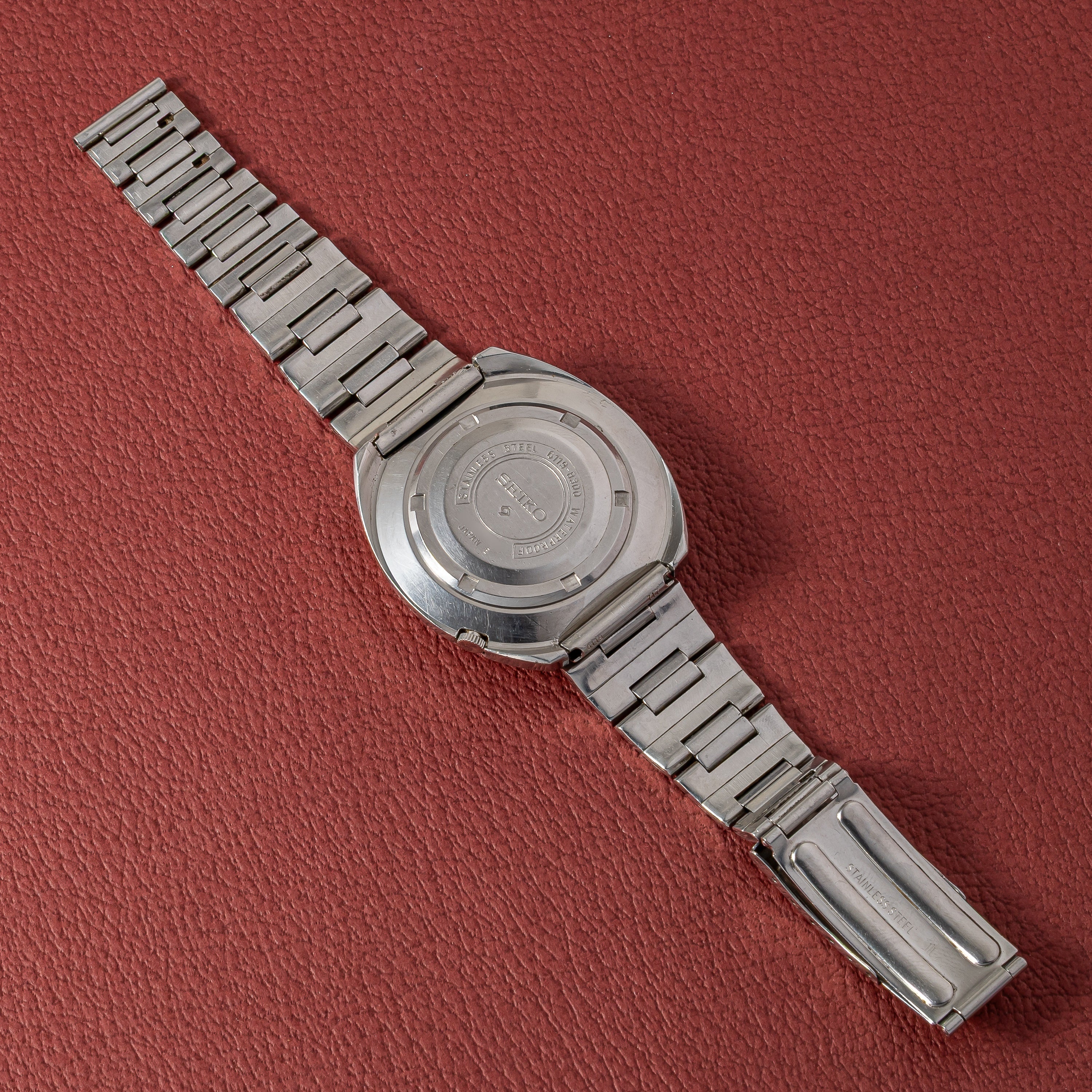 セイコー5スポーツ 1969年製 Ref.6119-8300 回転ベゼル デイデイト自動巻き 純正ブレス