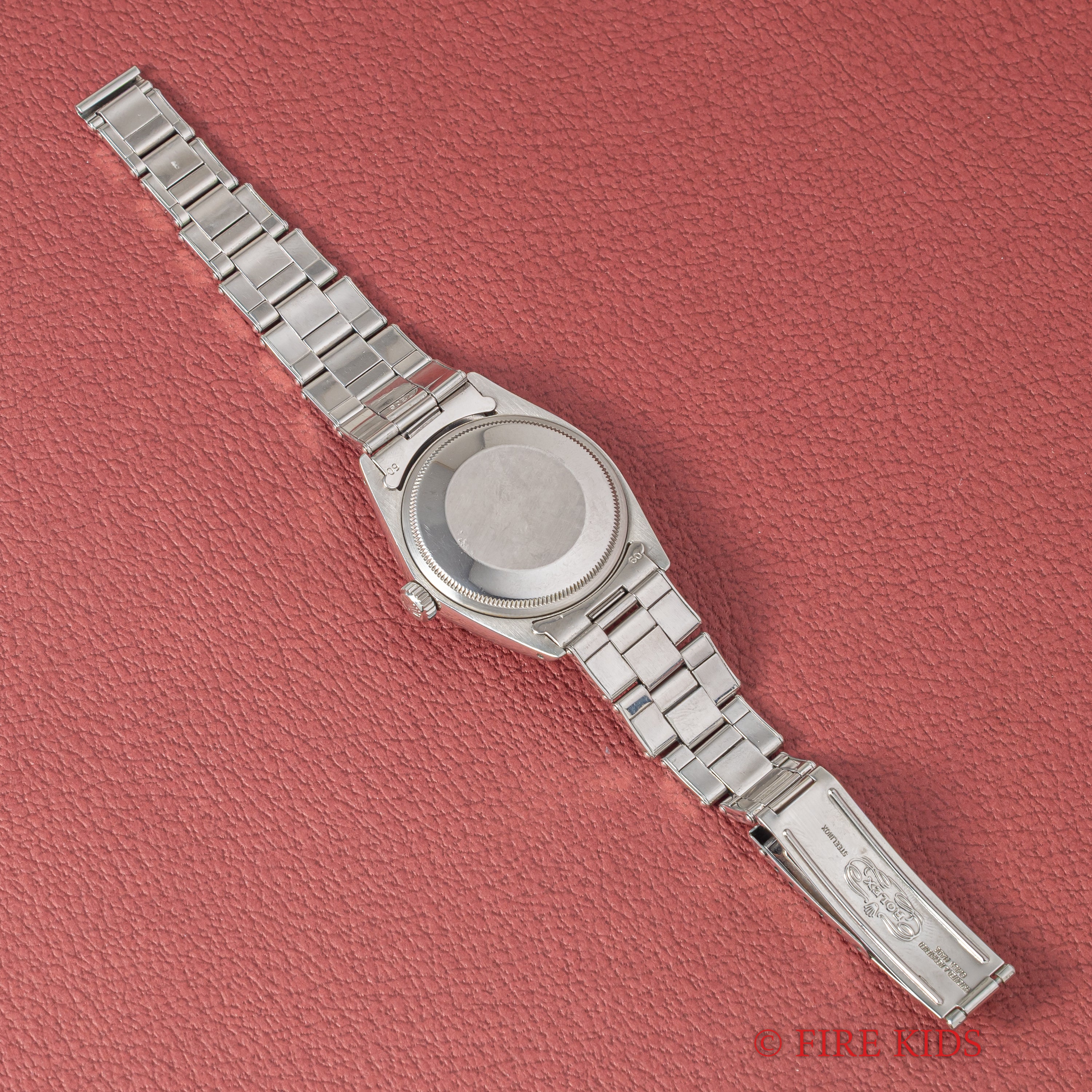 ロレックス オイスターパーペチュアルデイト 1971年製 Ref.1500 純正リベットブレス付き
