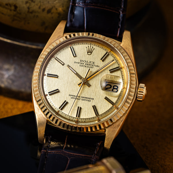 ロレックス デイトジャスト 自動巻き18金無垢 1971年製 シグマ