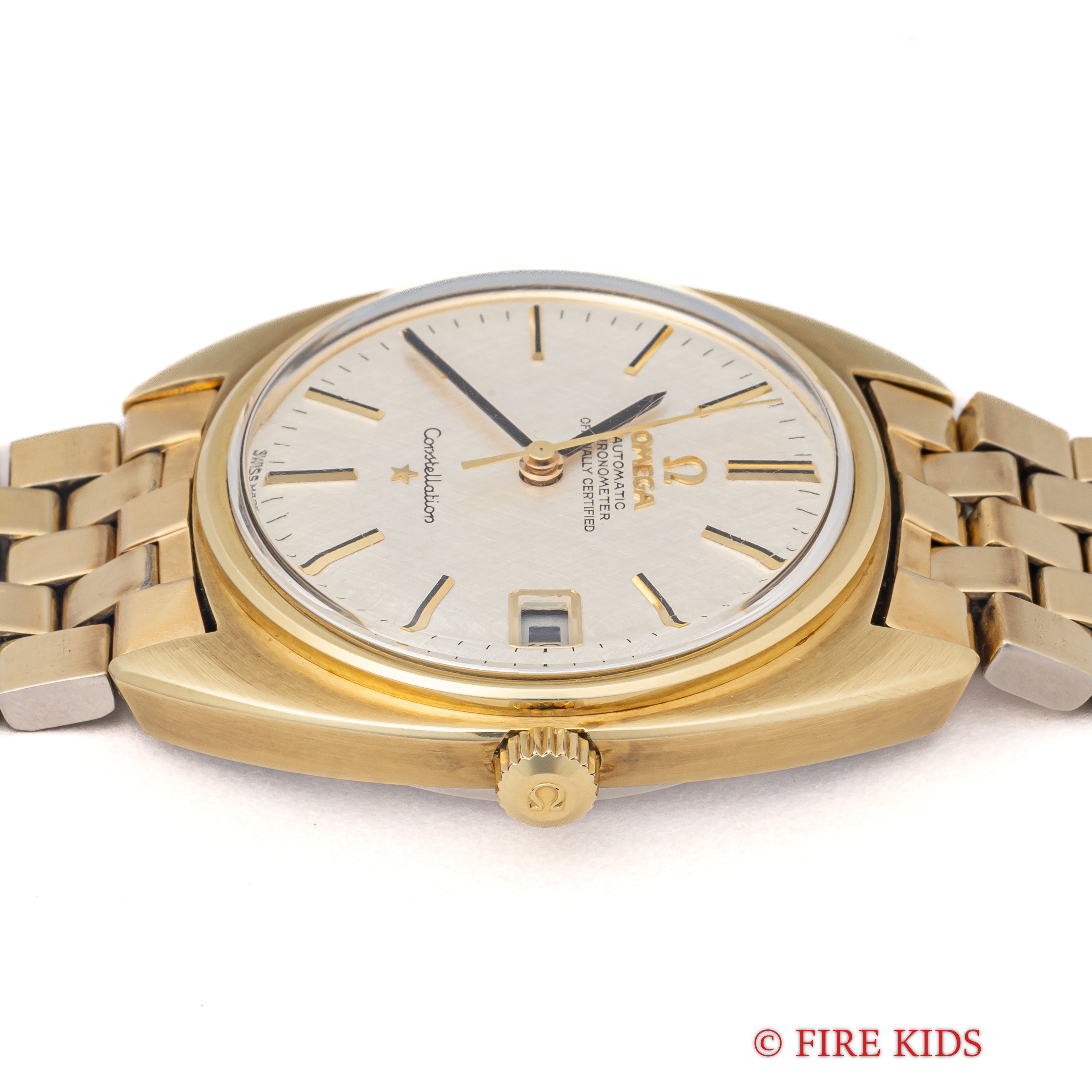 OMEGA 公式エージェントプレート　店頭販促POP 非売品 オメガ コンステレーション トップゴールド 1968年製 ジェンタ