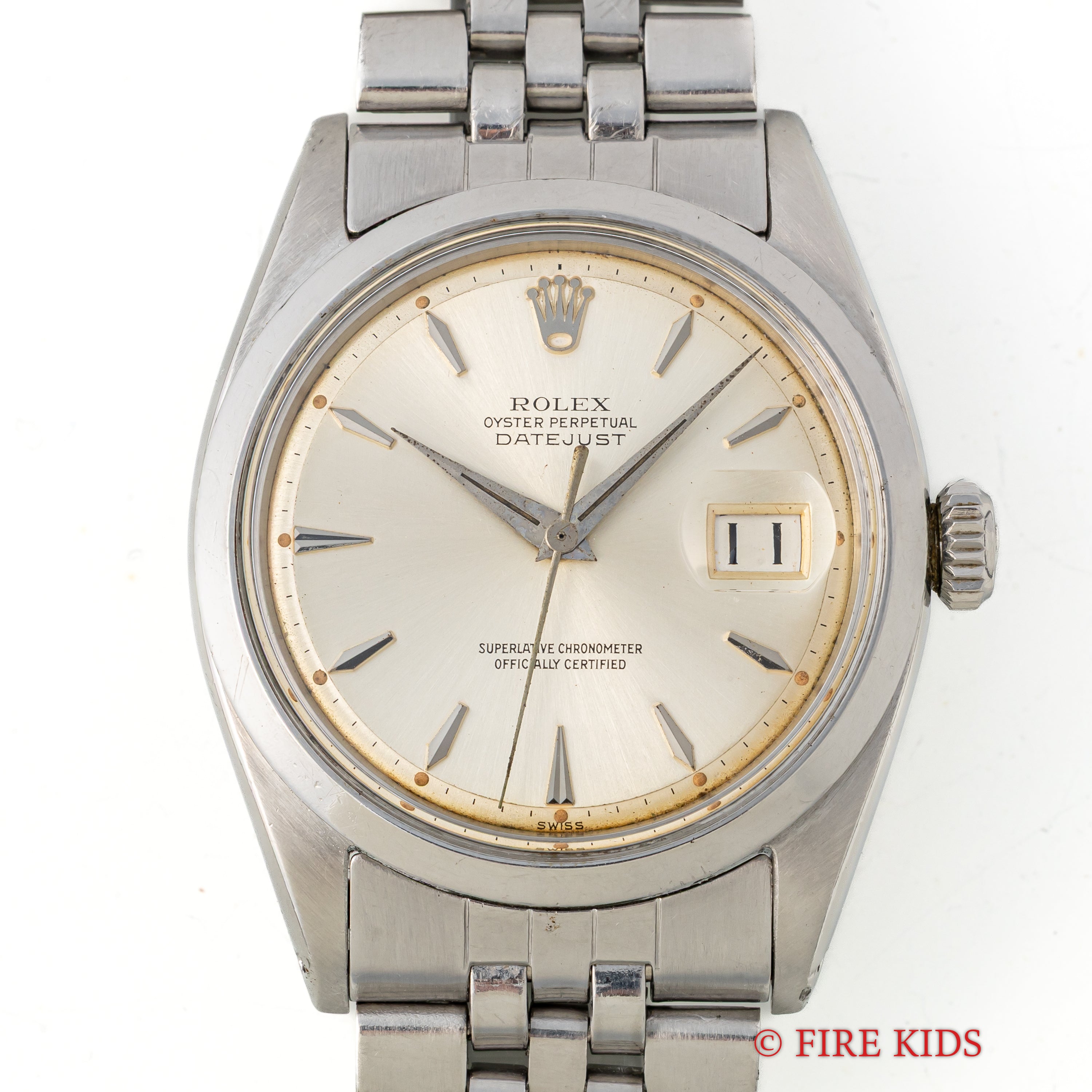 ロレックス デイトジャスト 1960年製（昭和35年製） Ref.1600 スムースベゼル 純正ジュビリーブレス付き