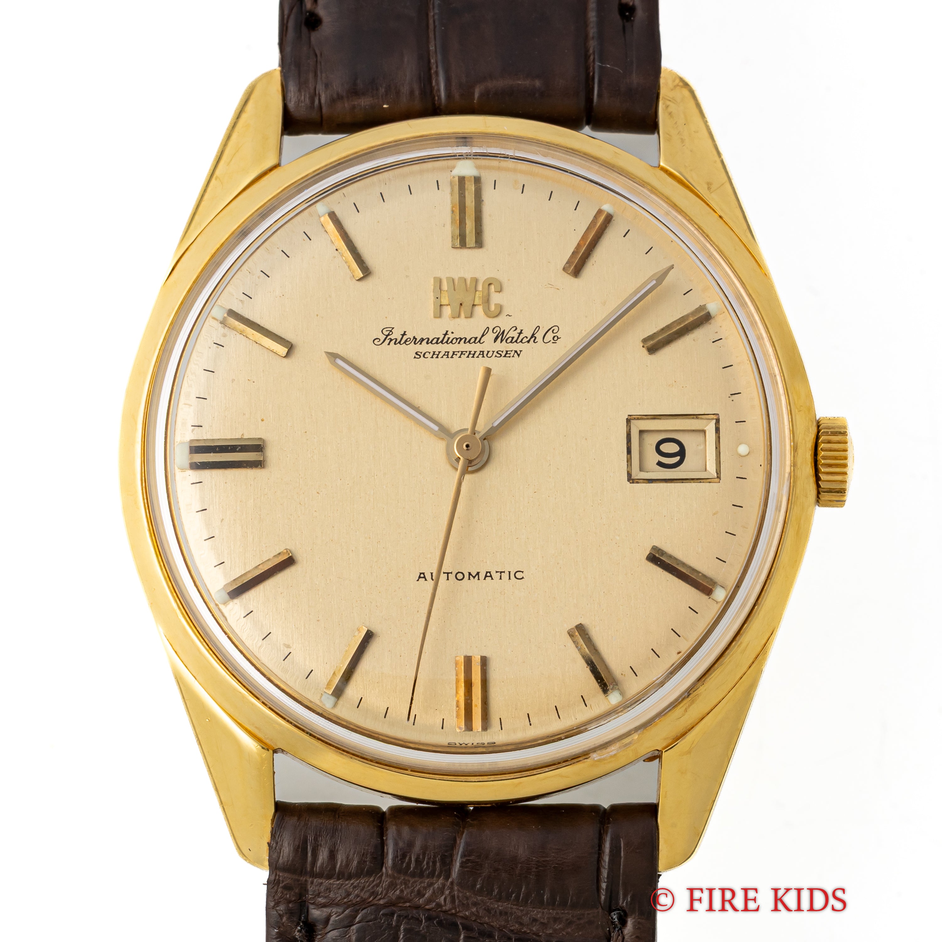 IWC 18金無垢ラウンドケース 1971年製 ペラトン式自動巻 Cal.8541B