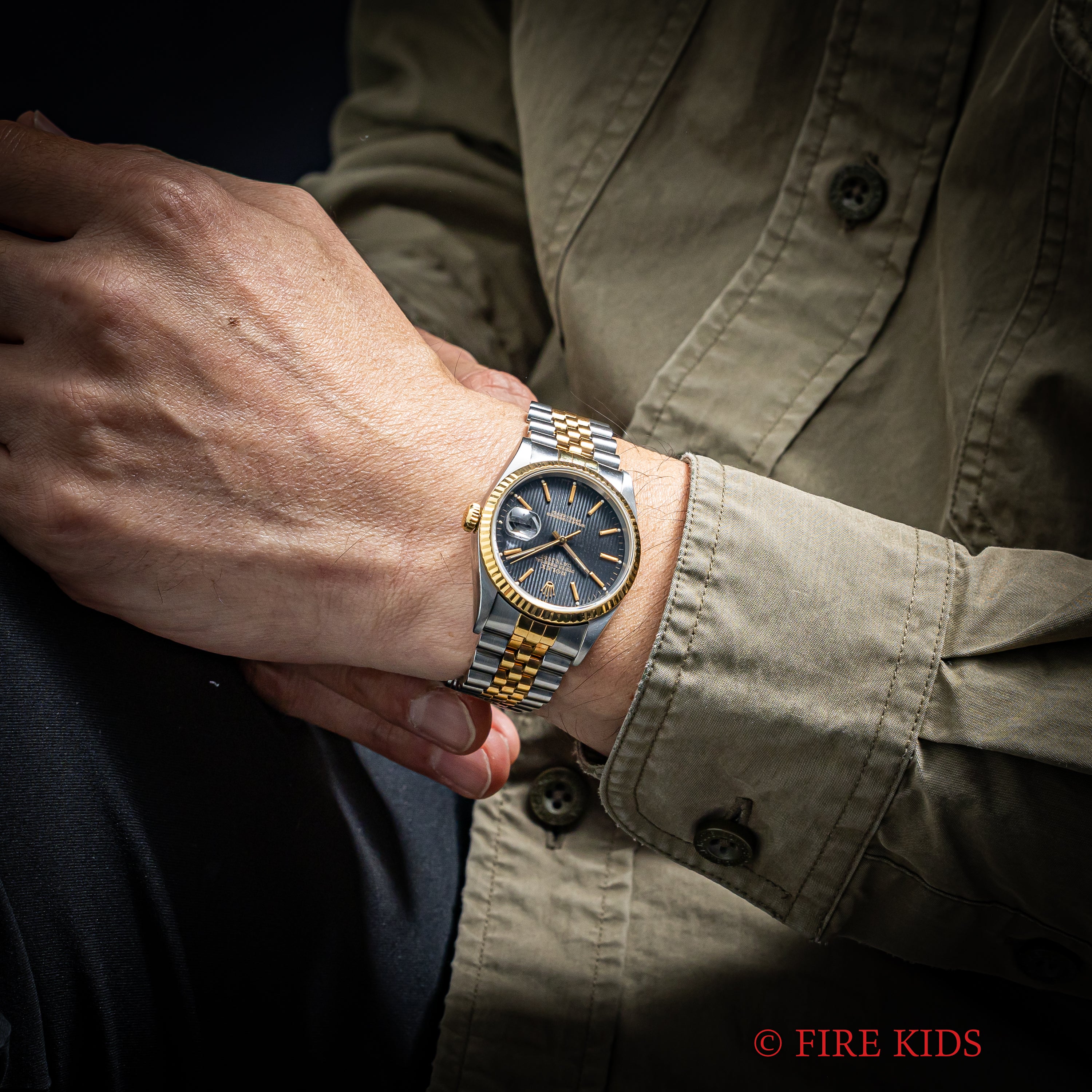 ロレックス デイトジャスト Ref.16233 コンビ ブラックタペストリー 1993年製