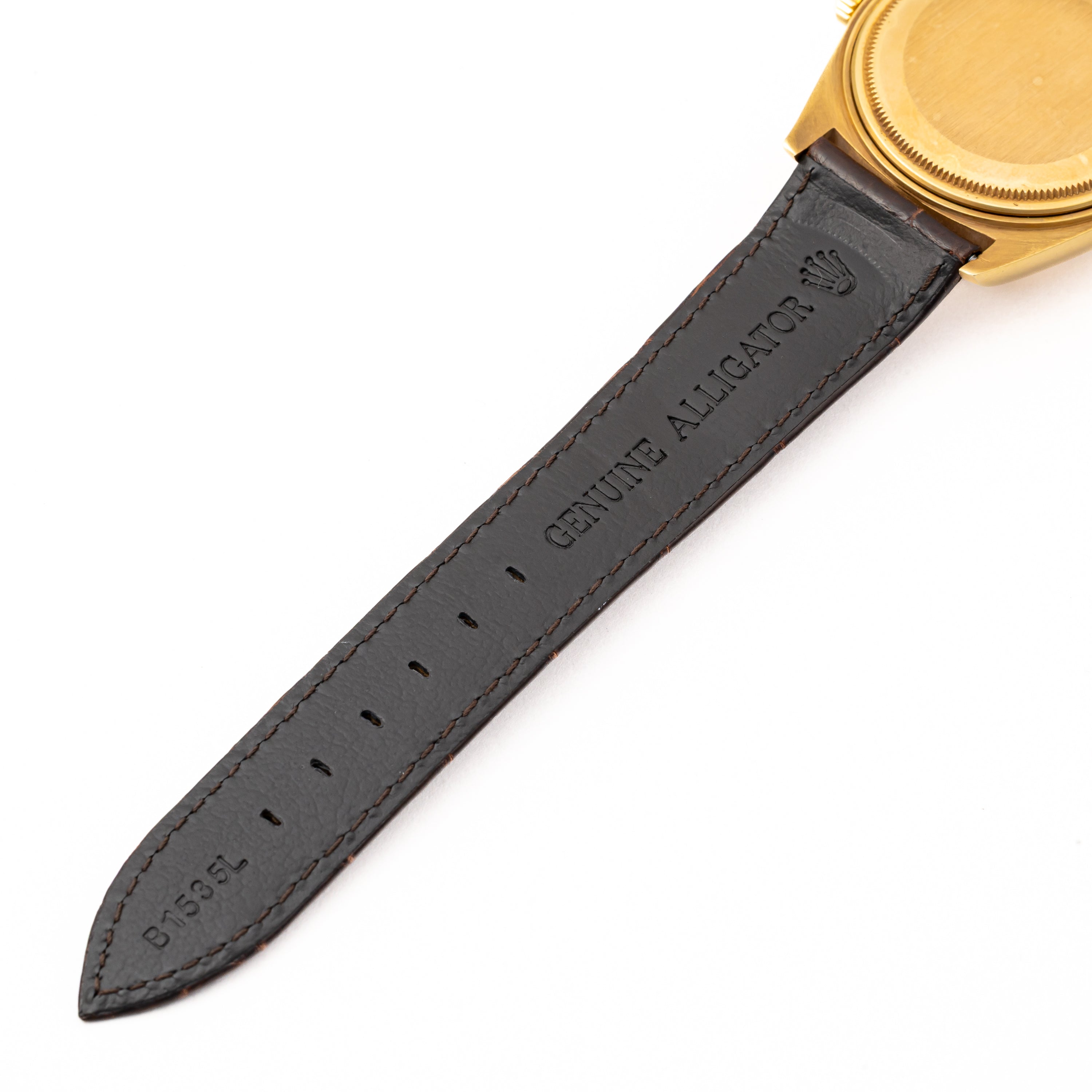 ロレックス デイトジャスト 自動巻き18金無垢 1971年製 シグマダイアル Ref.1601 Cal.1570 純正ベルト、純正18金尾錠付き