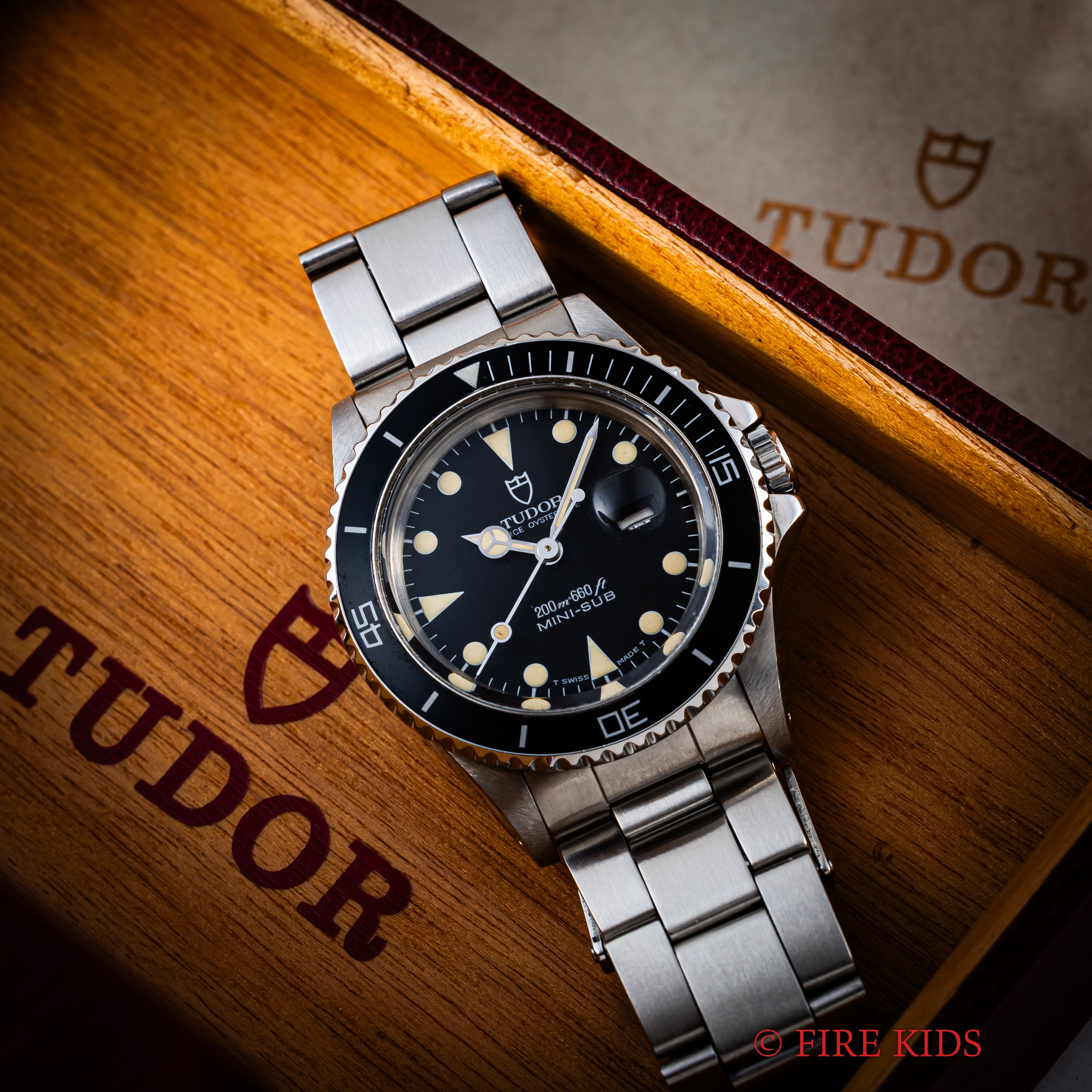 チューダー ミニサブ 1992年製 Ref.73090 ブラックダイヤル 箱、サービスギャラ付き