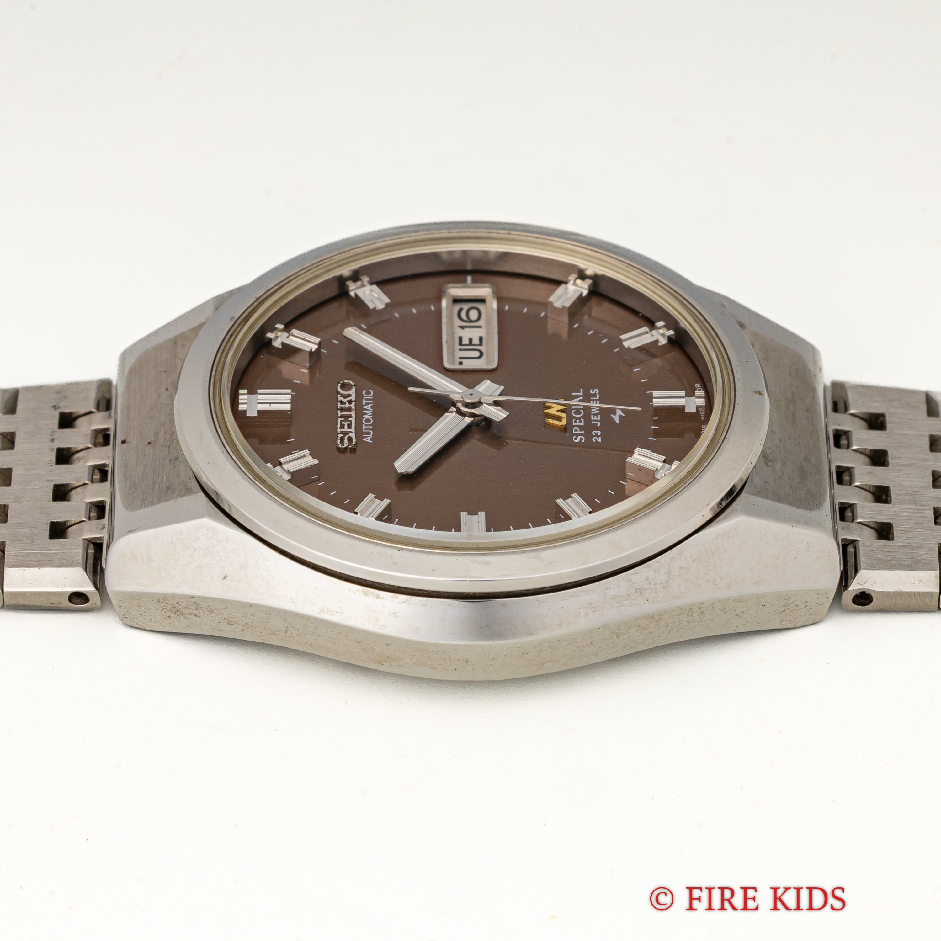 セイコー LMスペシャル 1975年製 純正ブレス付き Ref.5216-8010 8振動自動巻き タグ付き