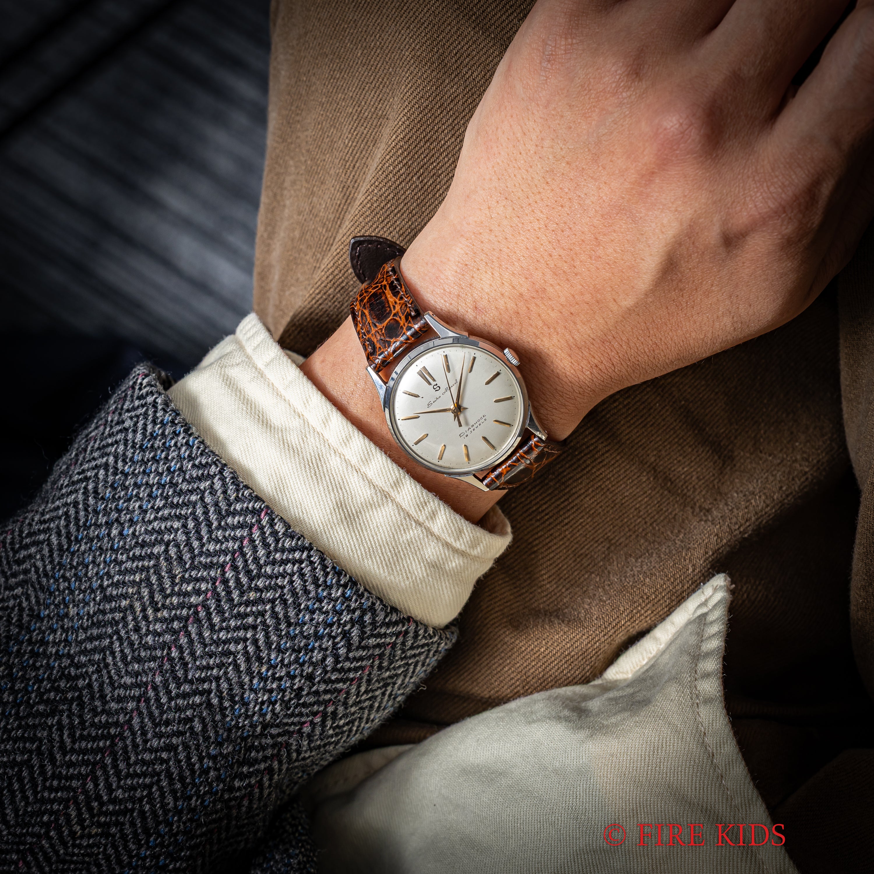 セイコー マーベル 1958年製 ステンレスケース 蛇S 19石手巻