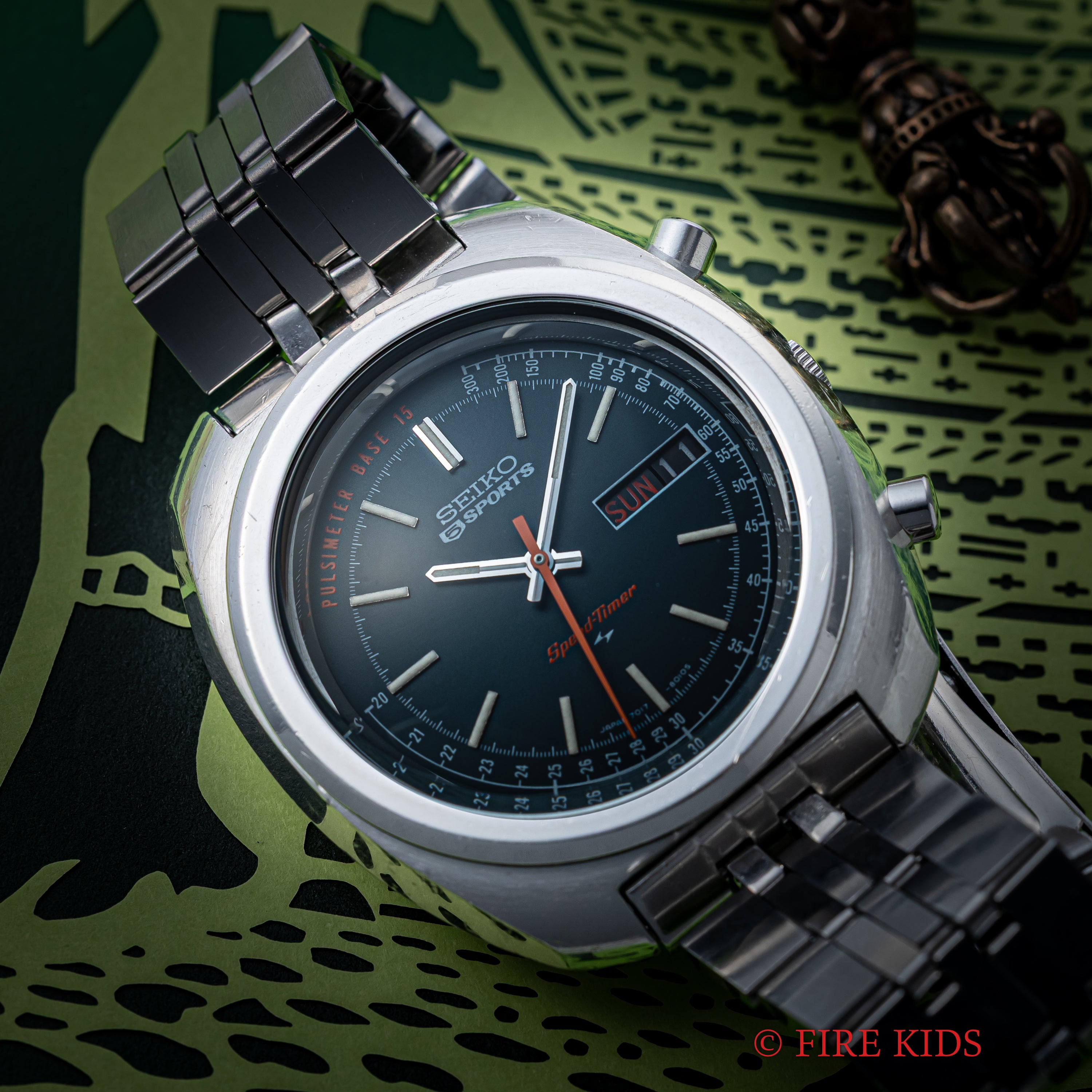 セイコー 5スポーツ スピードタイマー 1970年製 Ref.7017-8000 パルスメーター